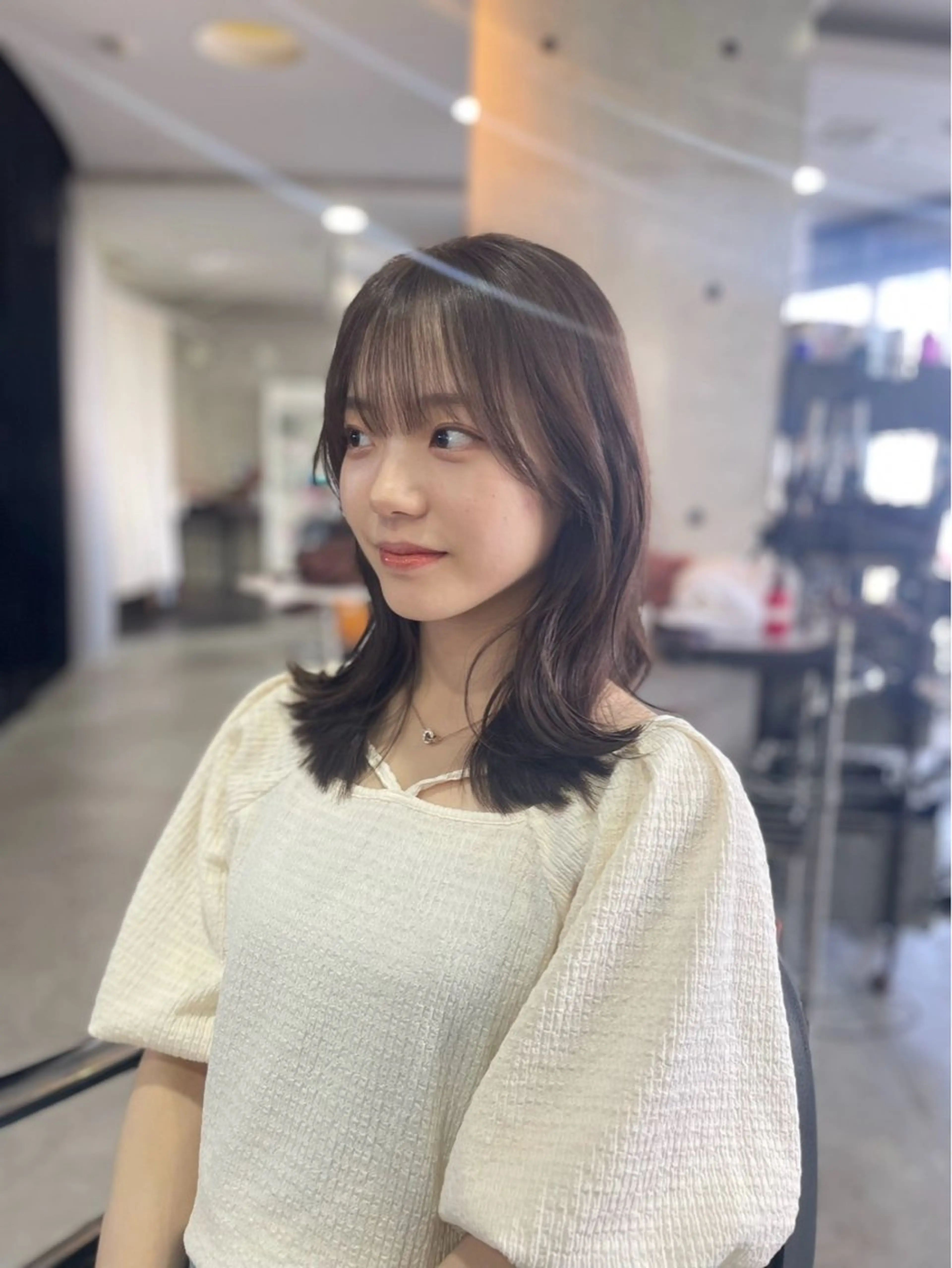 セミロング スバル／和歌山/ 韓国ヘア✨のヘアスタイル