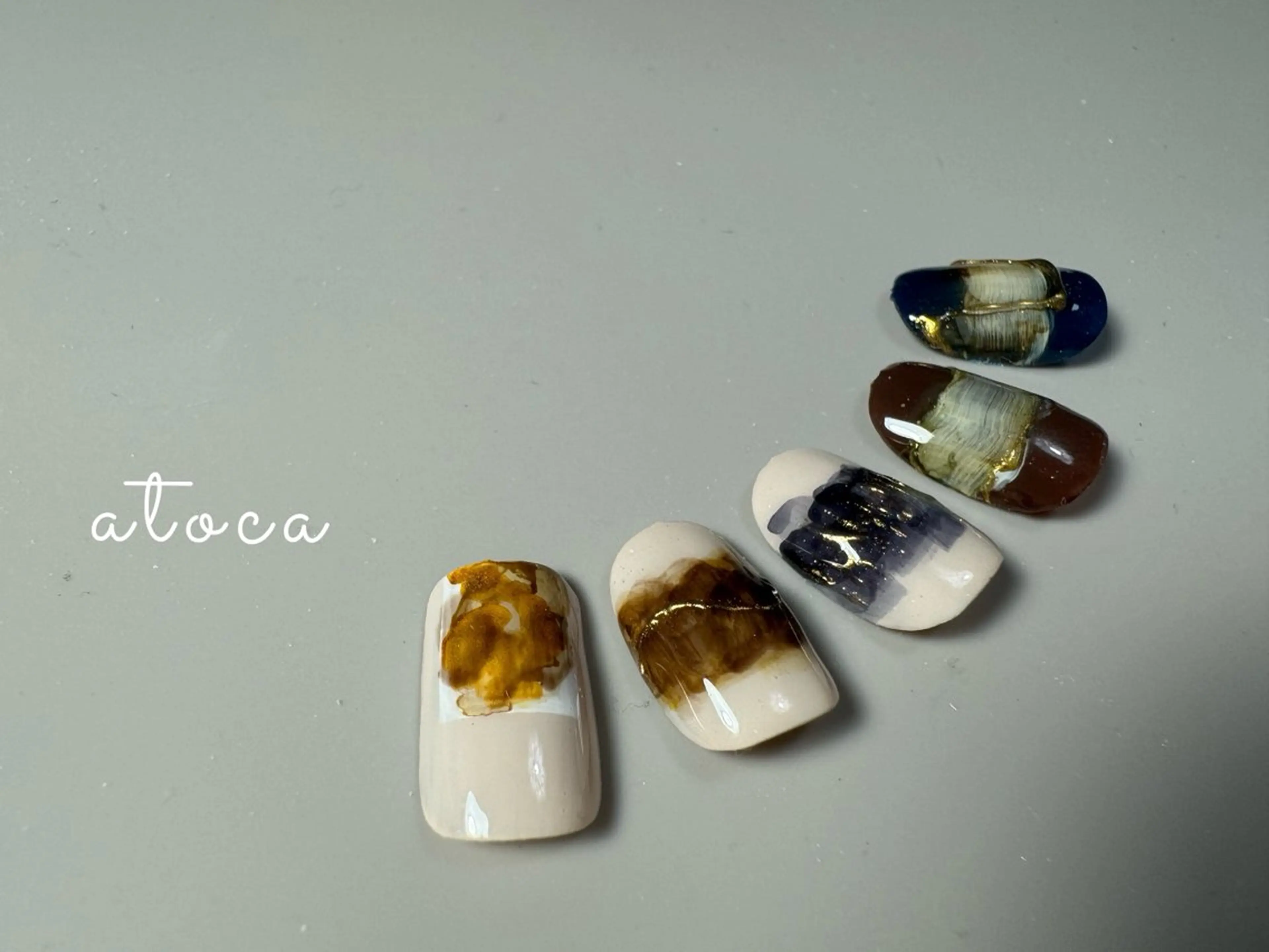 ネイル アートネイル ニュアンスネイル mi riのネイルデザイン