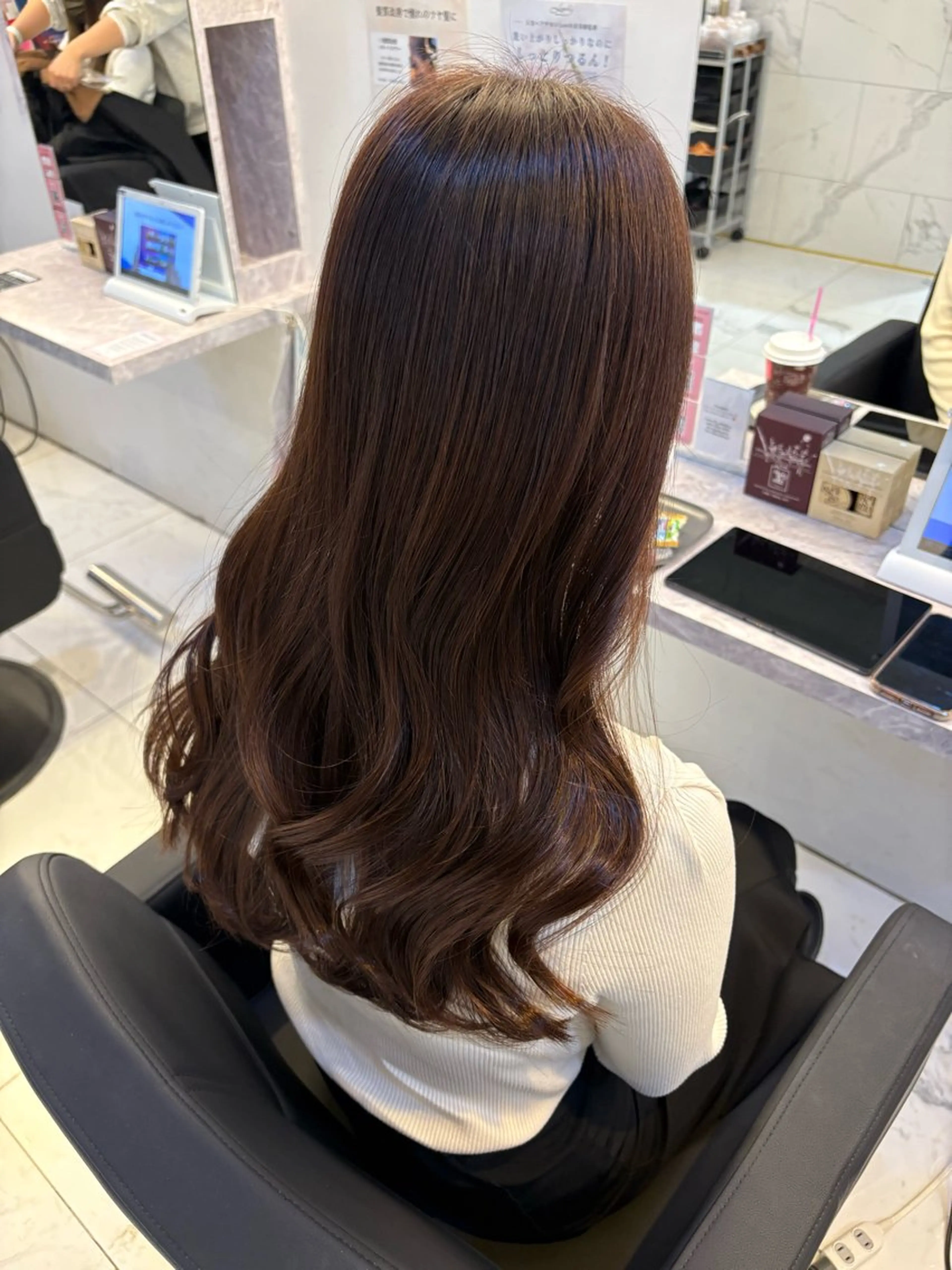 ロング RU10©️所属・透明感カラー/大阪 Rieのヘアスタイル