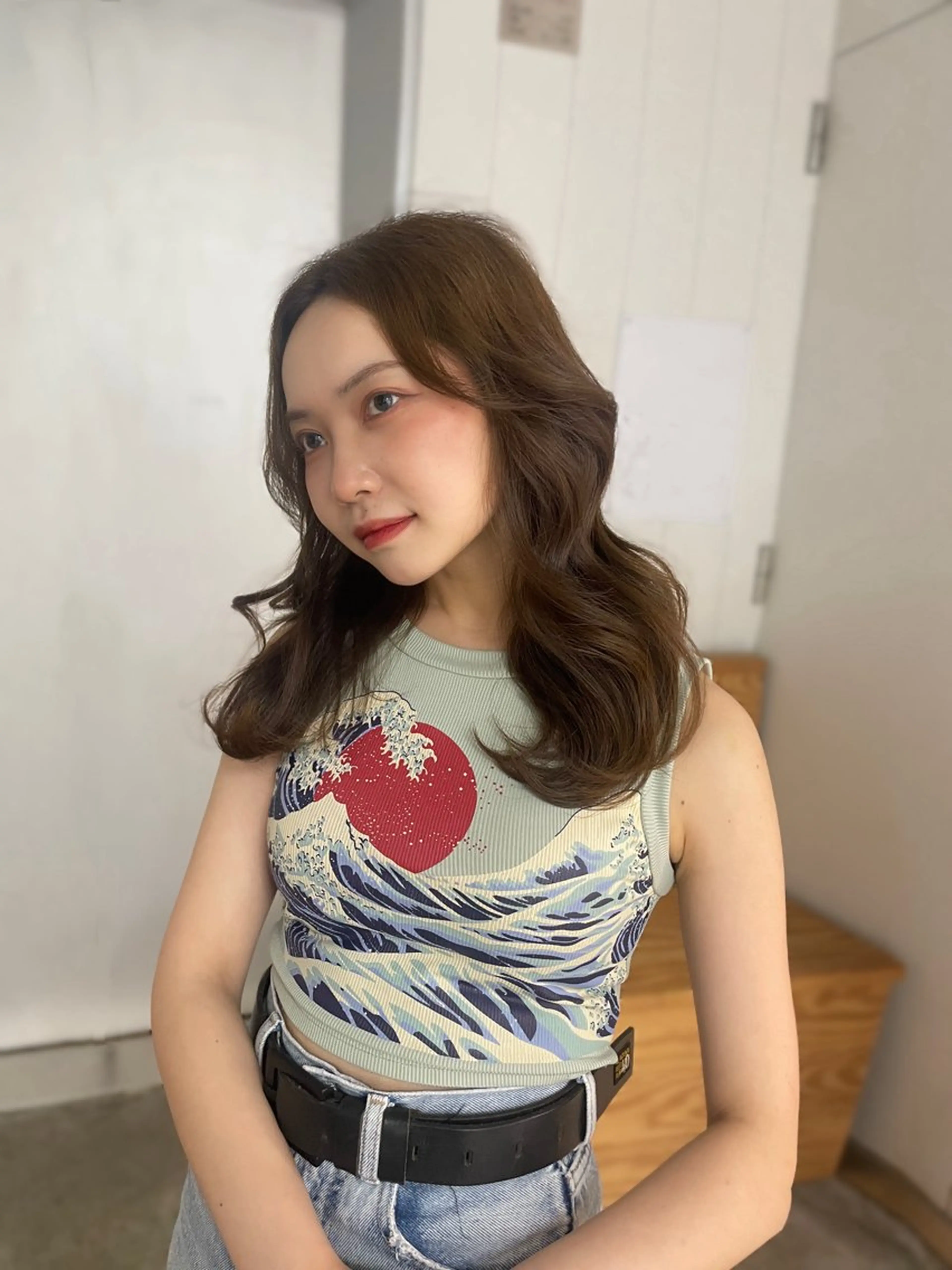 セミロング ALBUM銀座‪‪ RURUKA‪‪❤︎のヘアスタイル