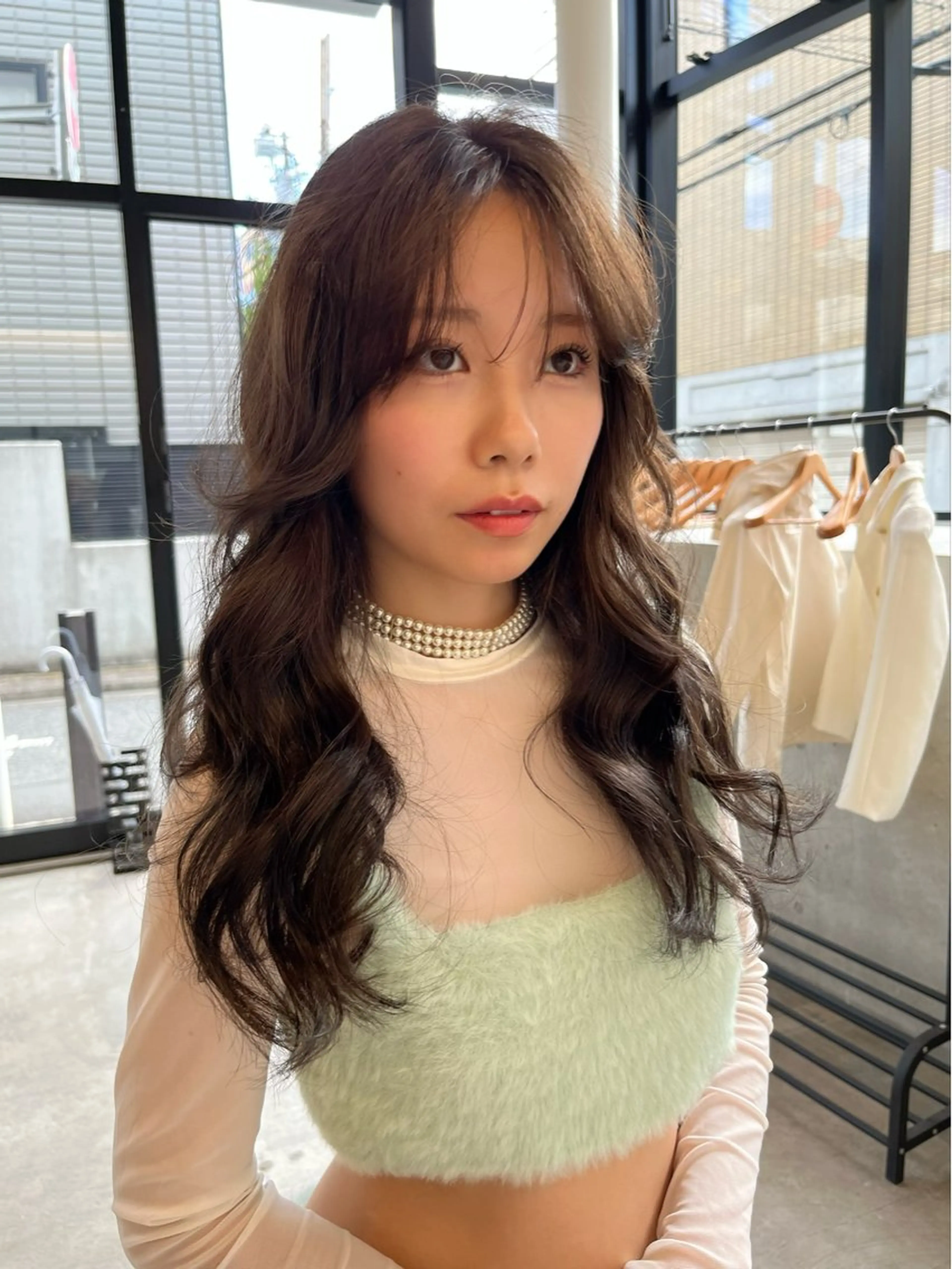 ロング 韓国レイヤーカット/ 酸性縮毛矯正MIKUのヘアスタイル