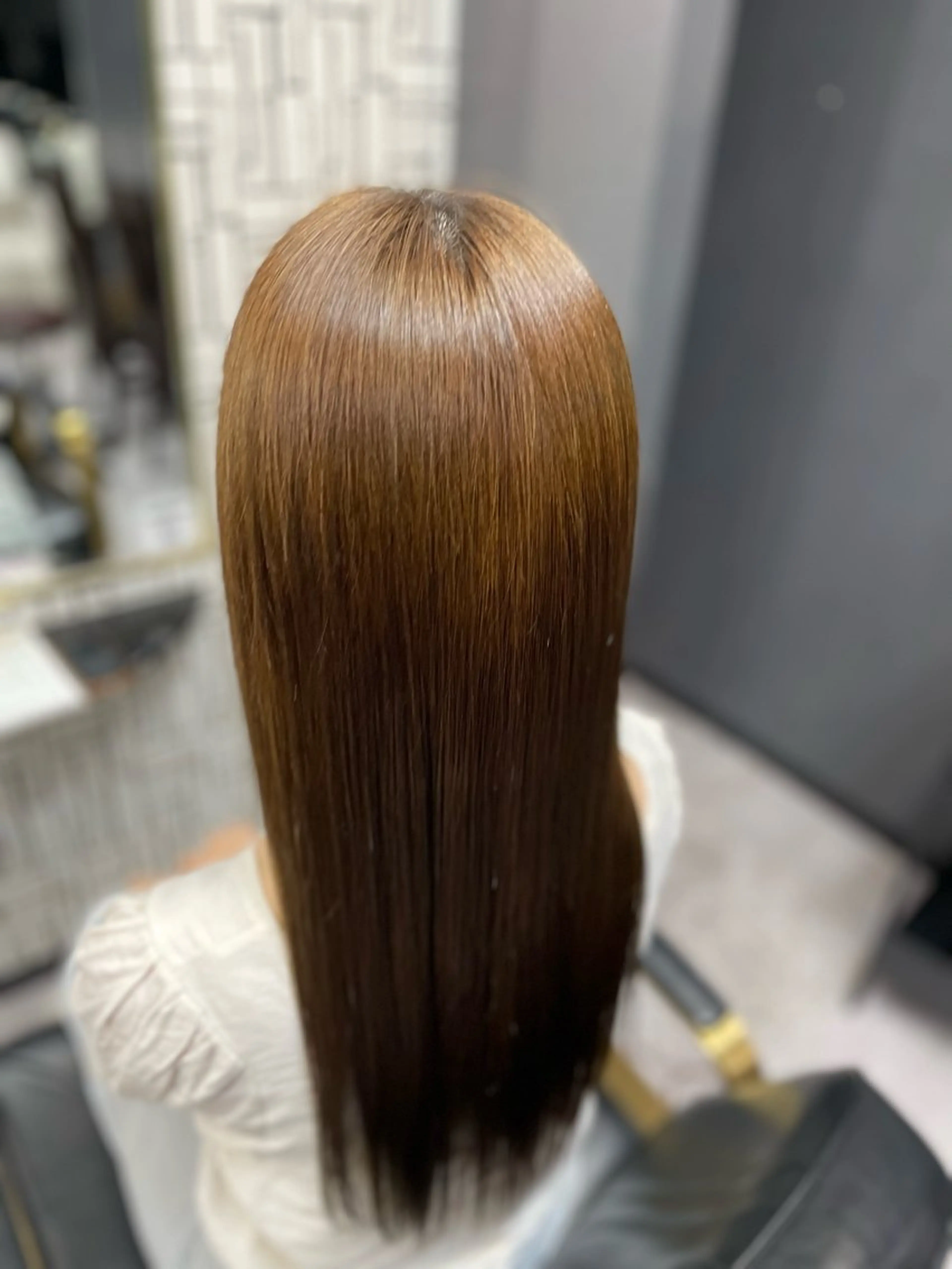 ロング カット 縮毛矯正 トリートメント 篠原 侑作のヘアスタイル