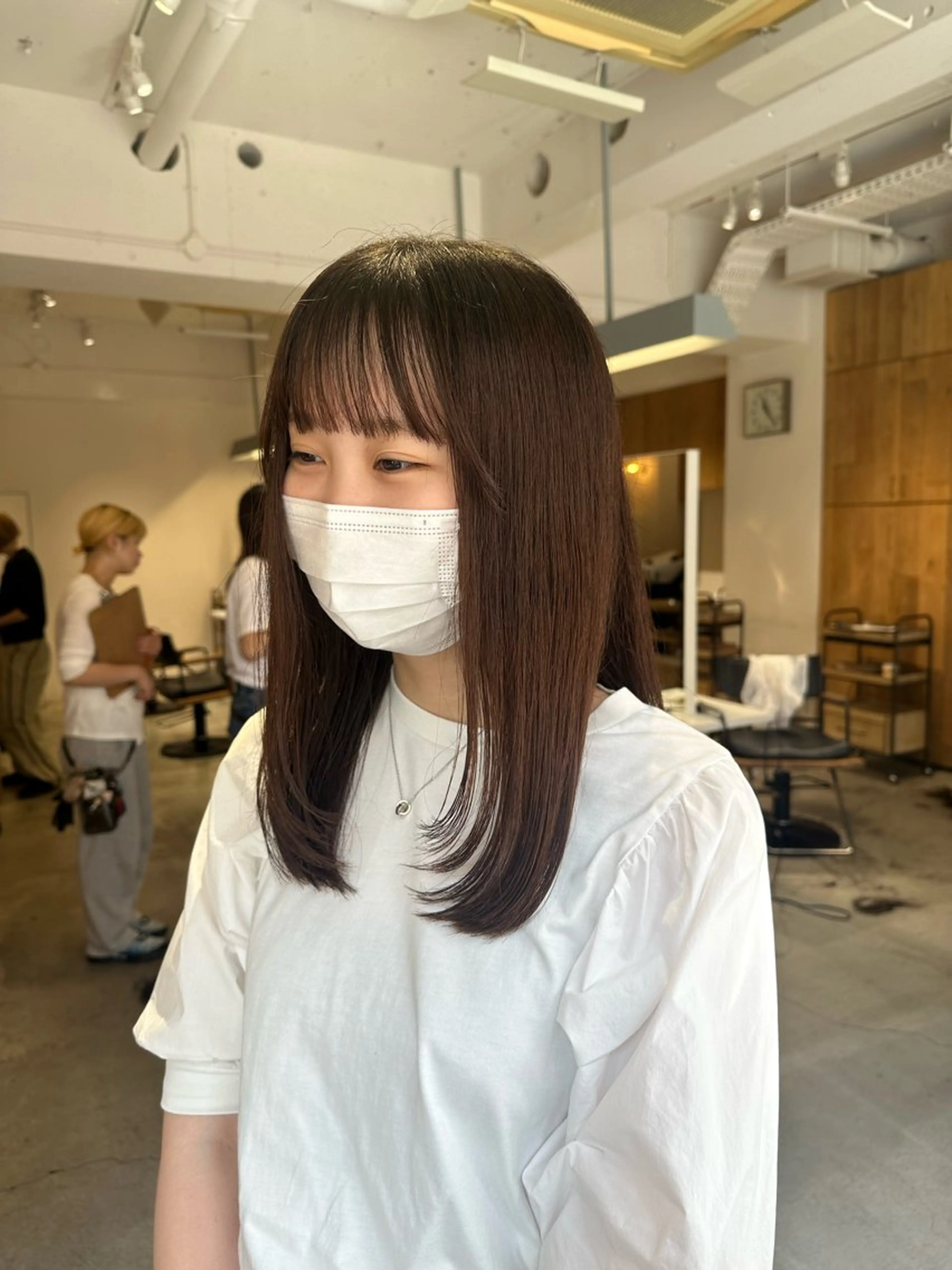 ミディアム レイヤーカット ローレイヤー 優依 /カットモデル募集中のヘアスタイル