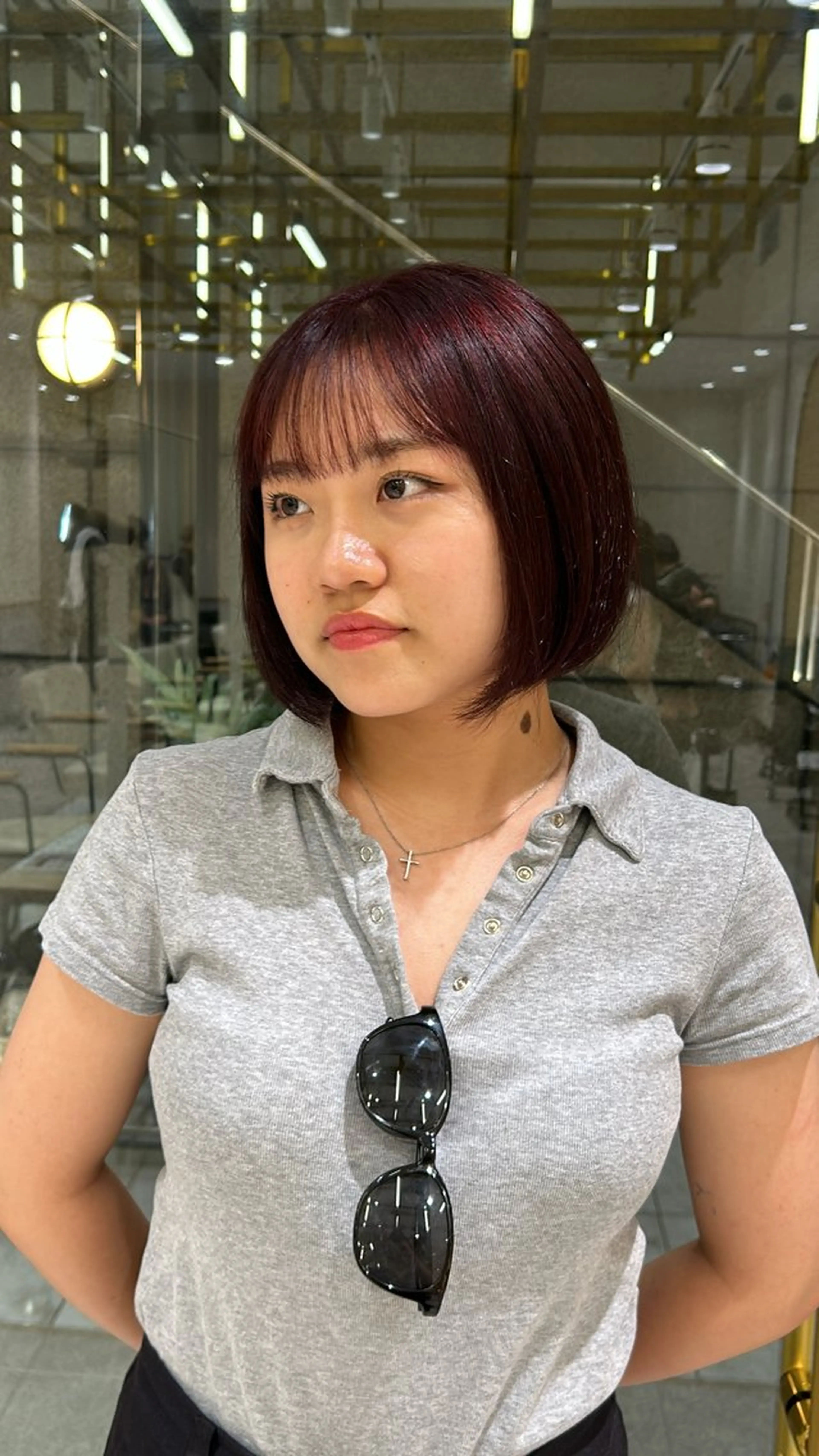 ミディアム カラー ヘアカラー 🦋sana🦋 🫧透明感カラー🫧のヘアスタイル