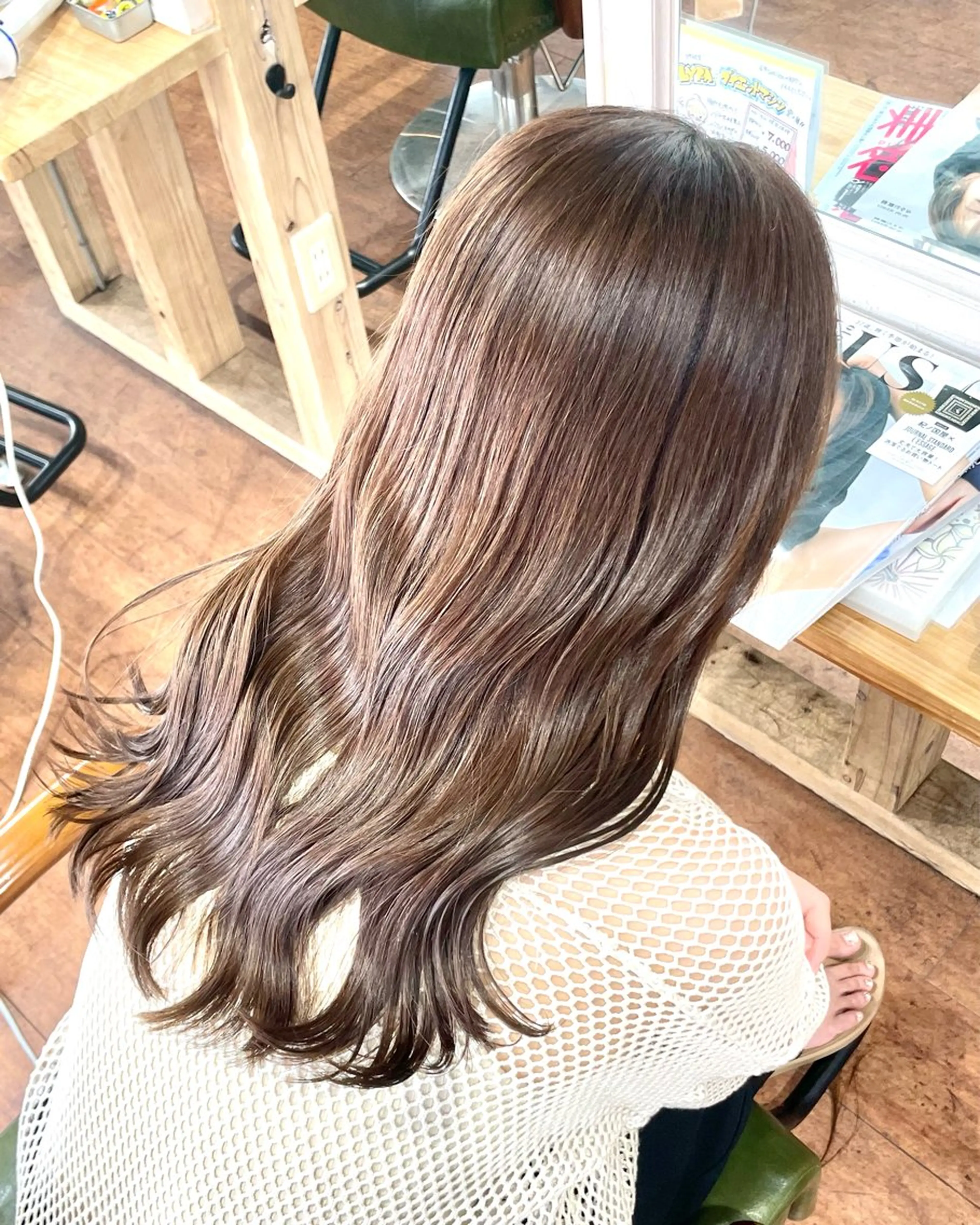 ロング カット ヘアカラー トリートメント 韓国ヘア特化型美容師 MITSUI🇰🇷のヘアスタイル