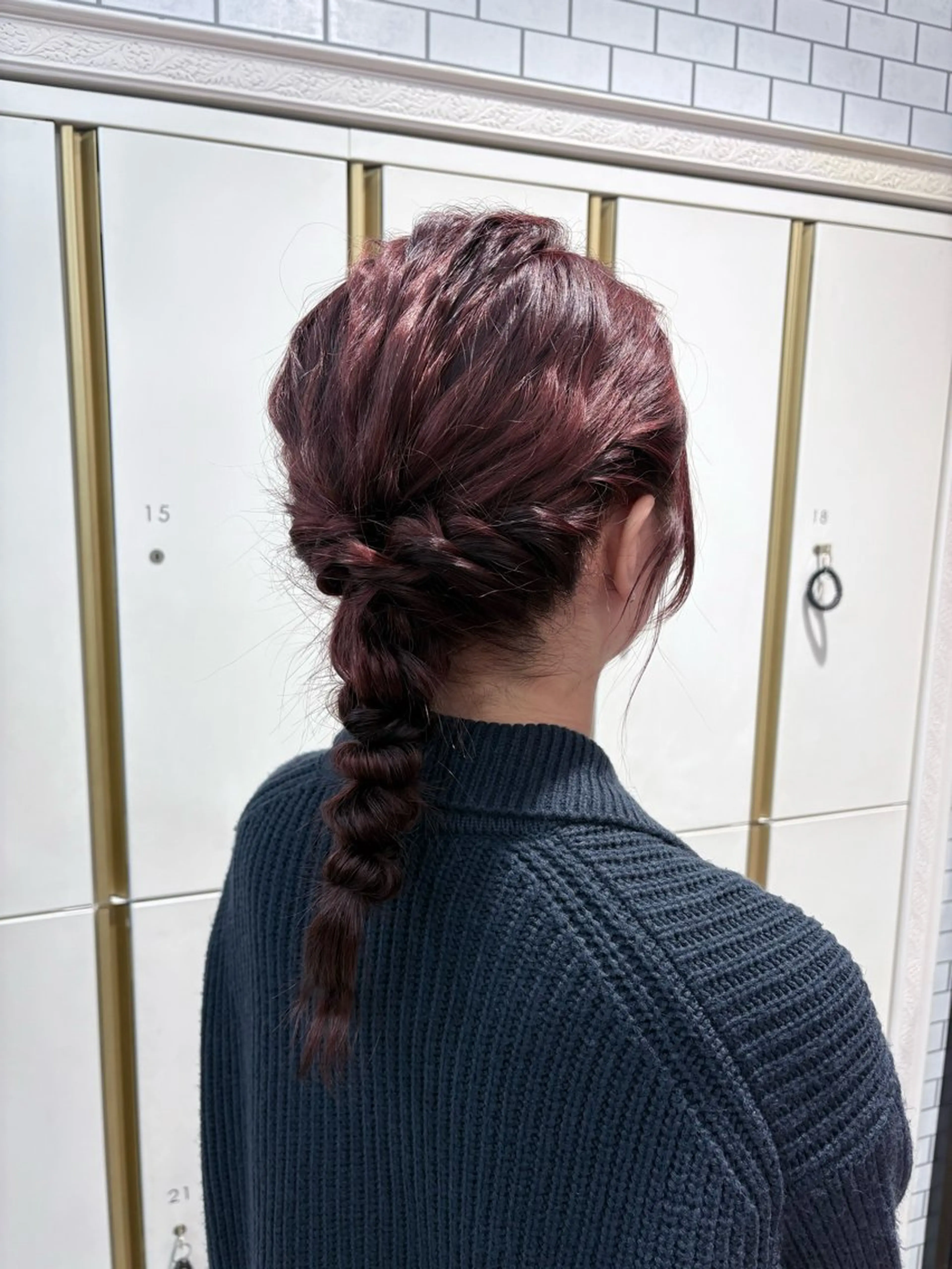 ヘアアレンジ 結婚式・ブライダル ヘアセット ブリーチ🫧艶カラー レイヤー韓国ヘアのヘアスタイル