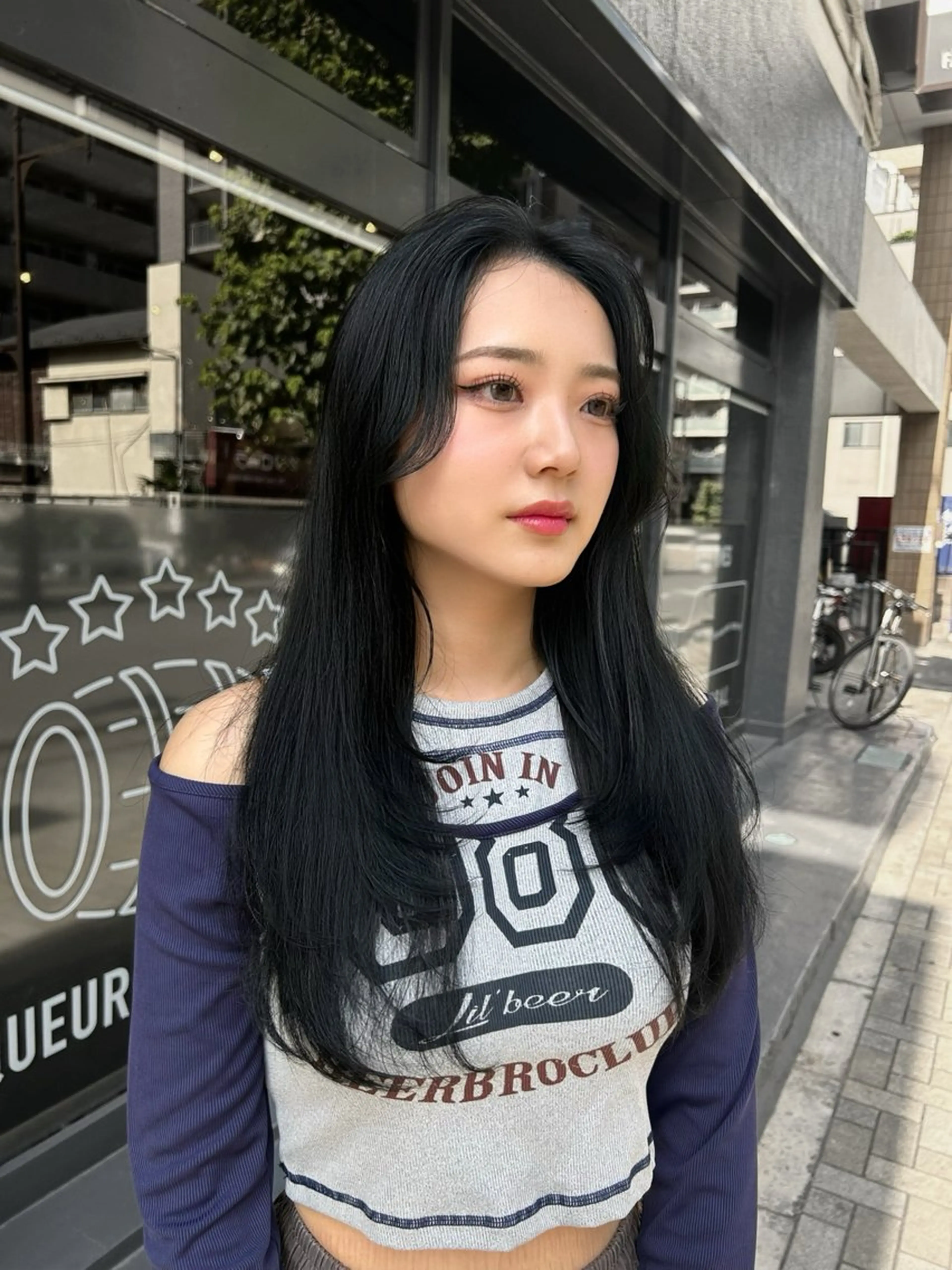 ロング 韓国風カラー 韓国風ヘア レイヤーカット ワンホンレイヤー MEI🎀垢抜けカラ ー🎀韓国styleのヘアスタイル