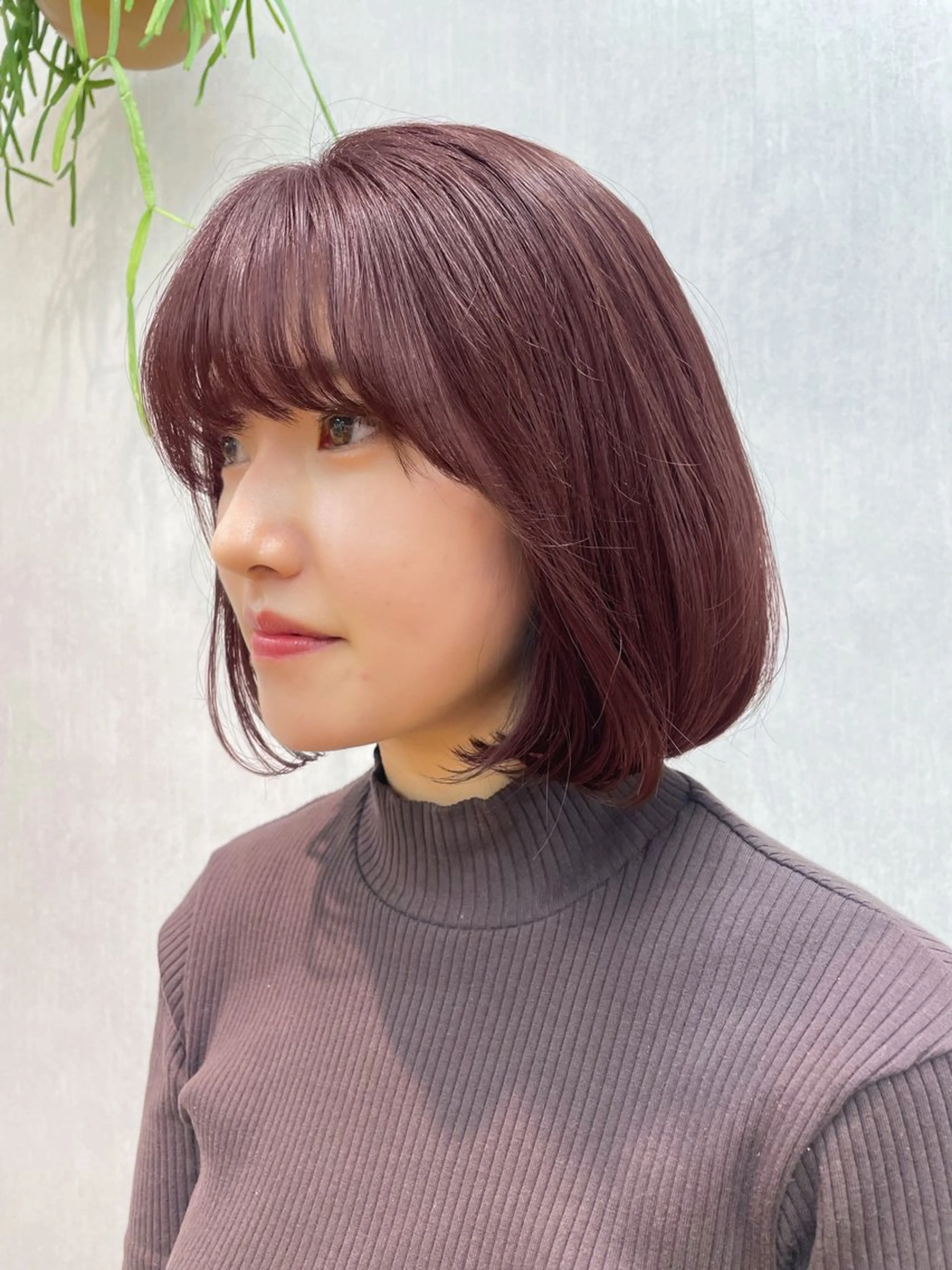 ショート カラー ブラウンカラー 透明感カラー ピンクカラー ピンクブラウン HINA🎀韓国ヘア / アイリストのヘアスタイル