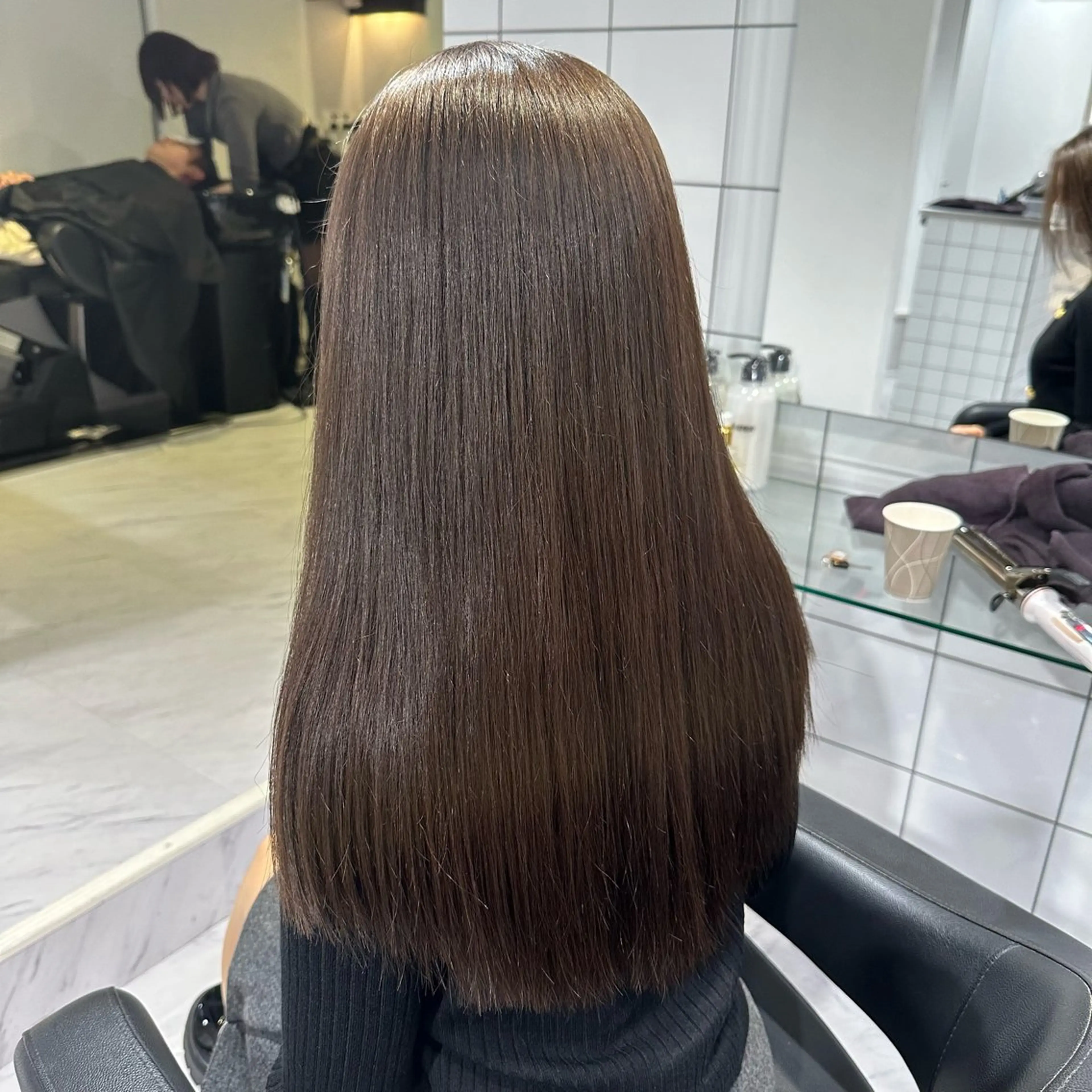 ロング カラー ヘアアレンジ カット ヘアカラー トリートメント ヘッドスパ ヘアセット 透明感ラベンダー💗 SHOのヘアスタイル