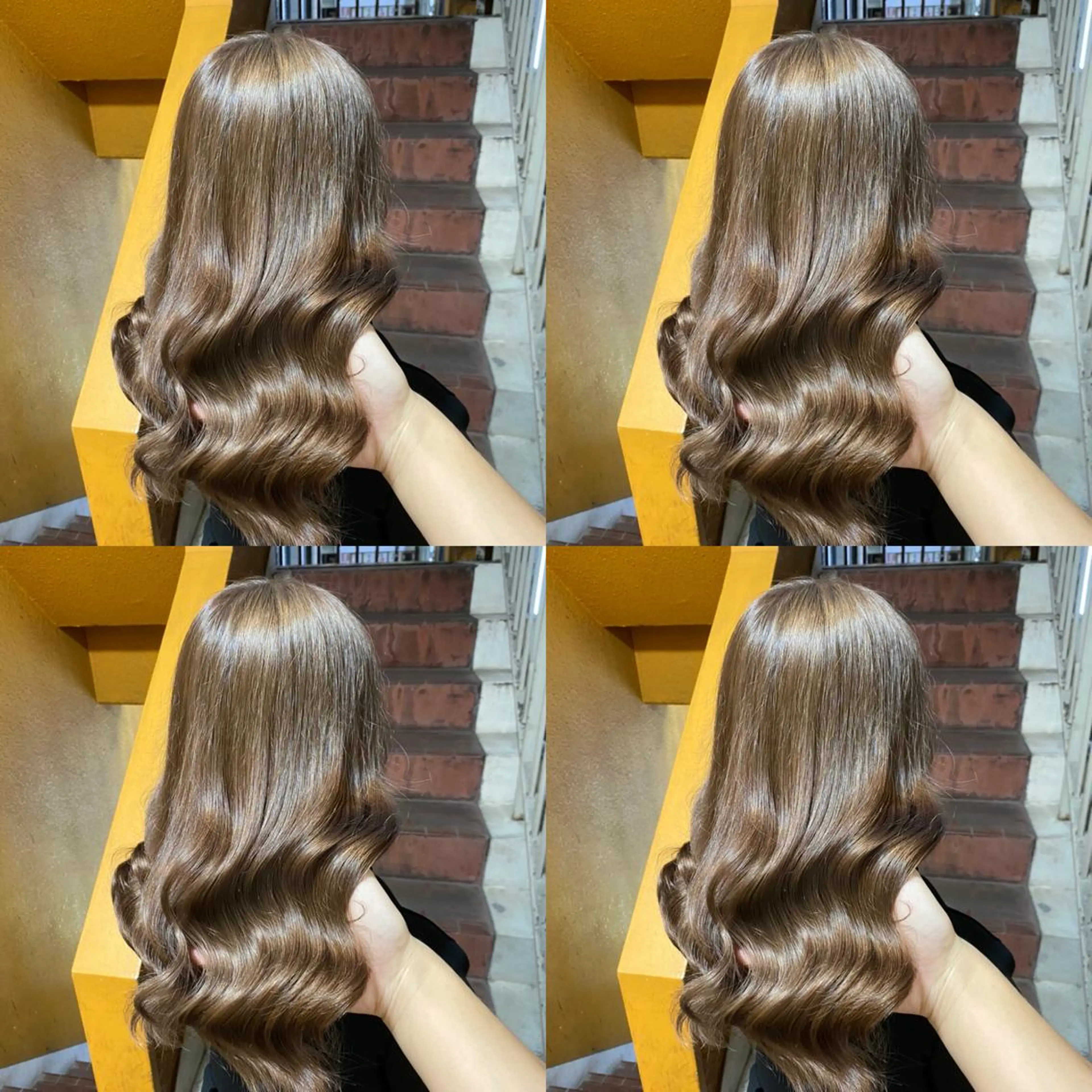 ロング カラー アッシュ ベージュカラー ハイライトカラー ハイトーンカラー イルミナカラー カット ヘアカラー トリートメント 8/27限定予約 宜しくお願いします！のヘアスタイル