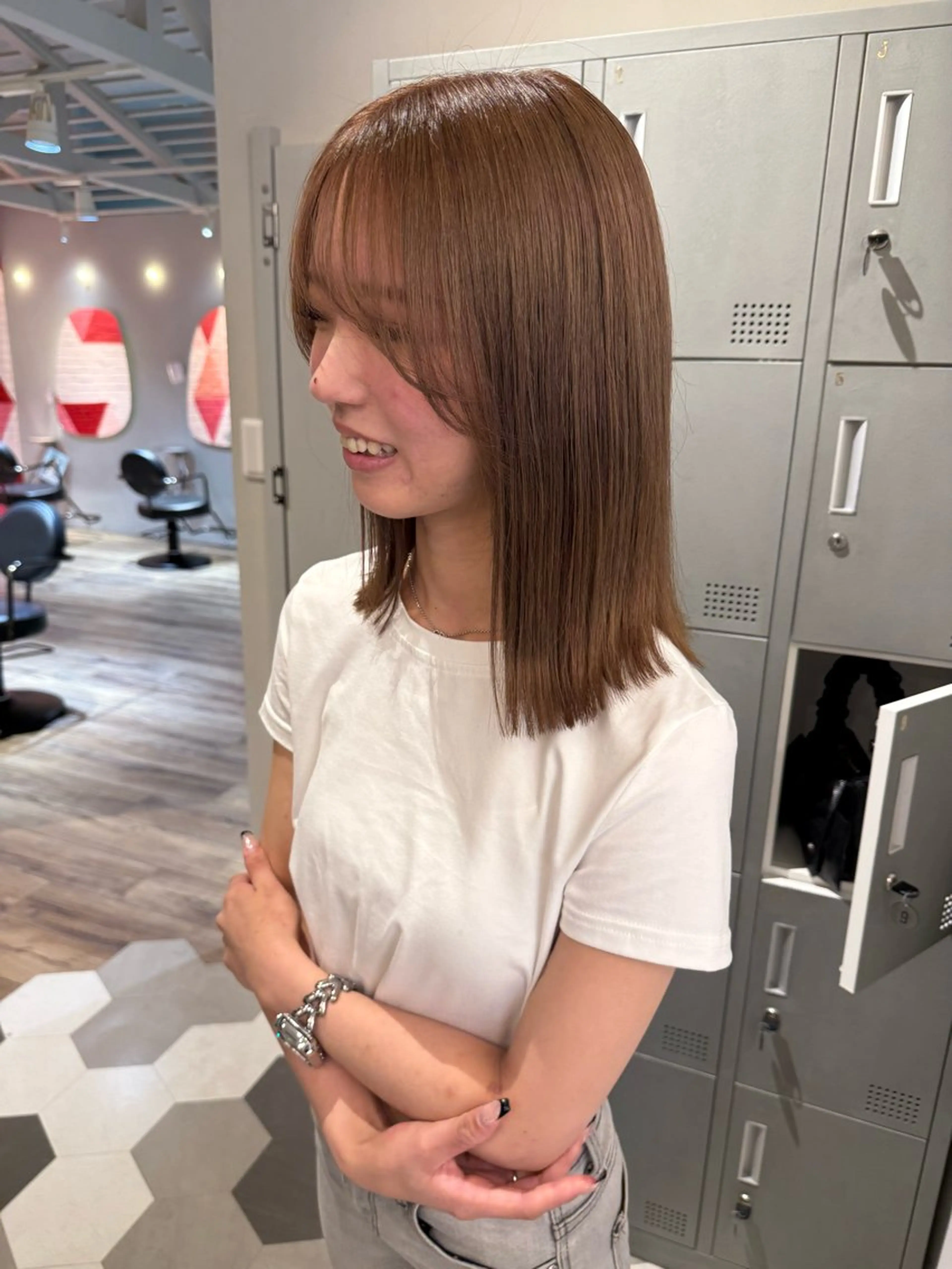 ミディアム カラー ヘアカラー トリートメント colorlist /chihiroのヘアスタイル