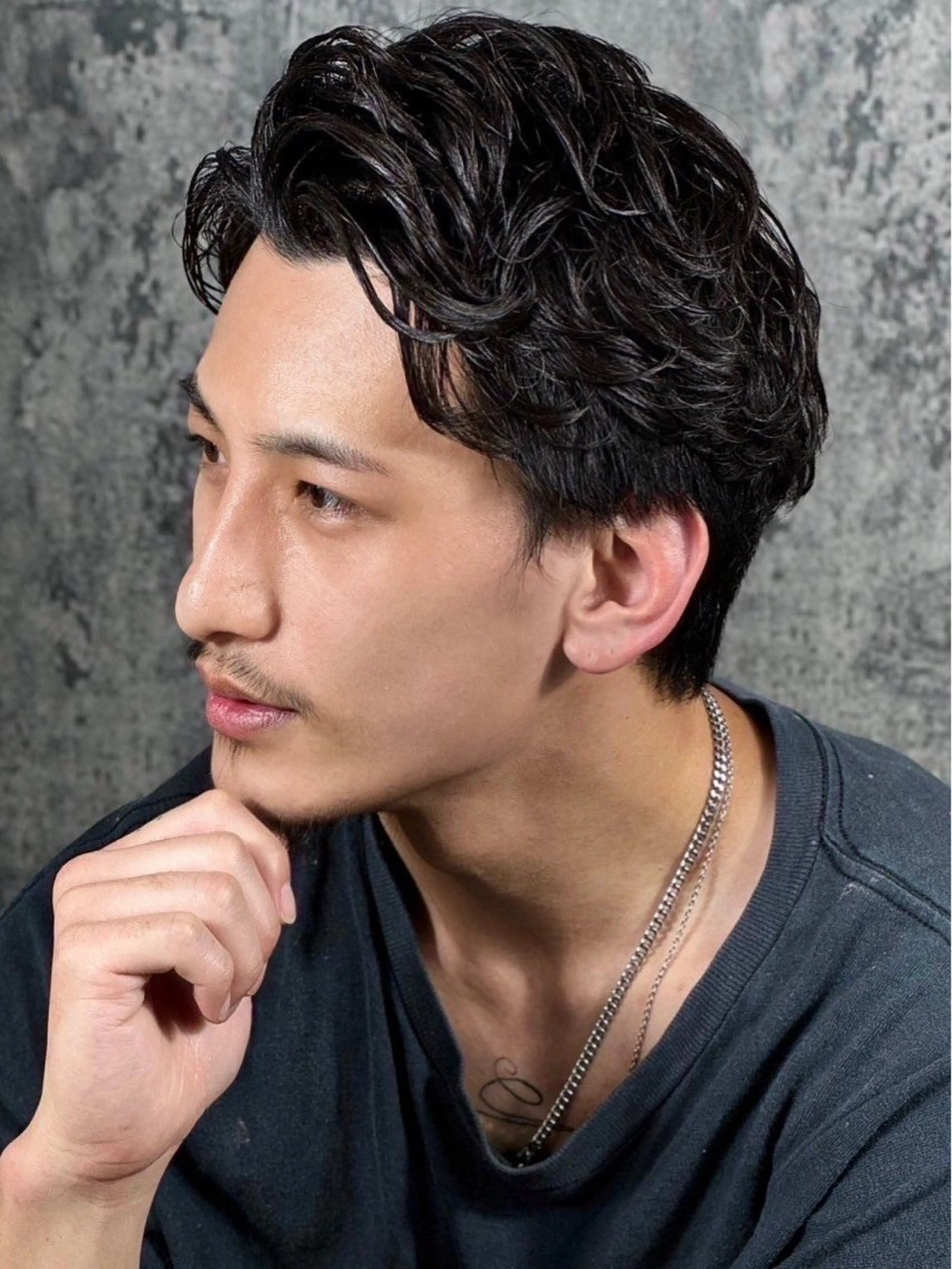 ミディアム ヘアアレンジ メンズ プレミアムバーバー新宿店所属・⚡️メンズ特化⚡️ 倉林 隼大のヘアスタイル