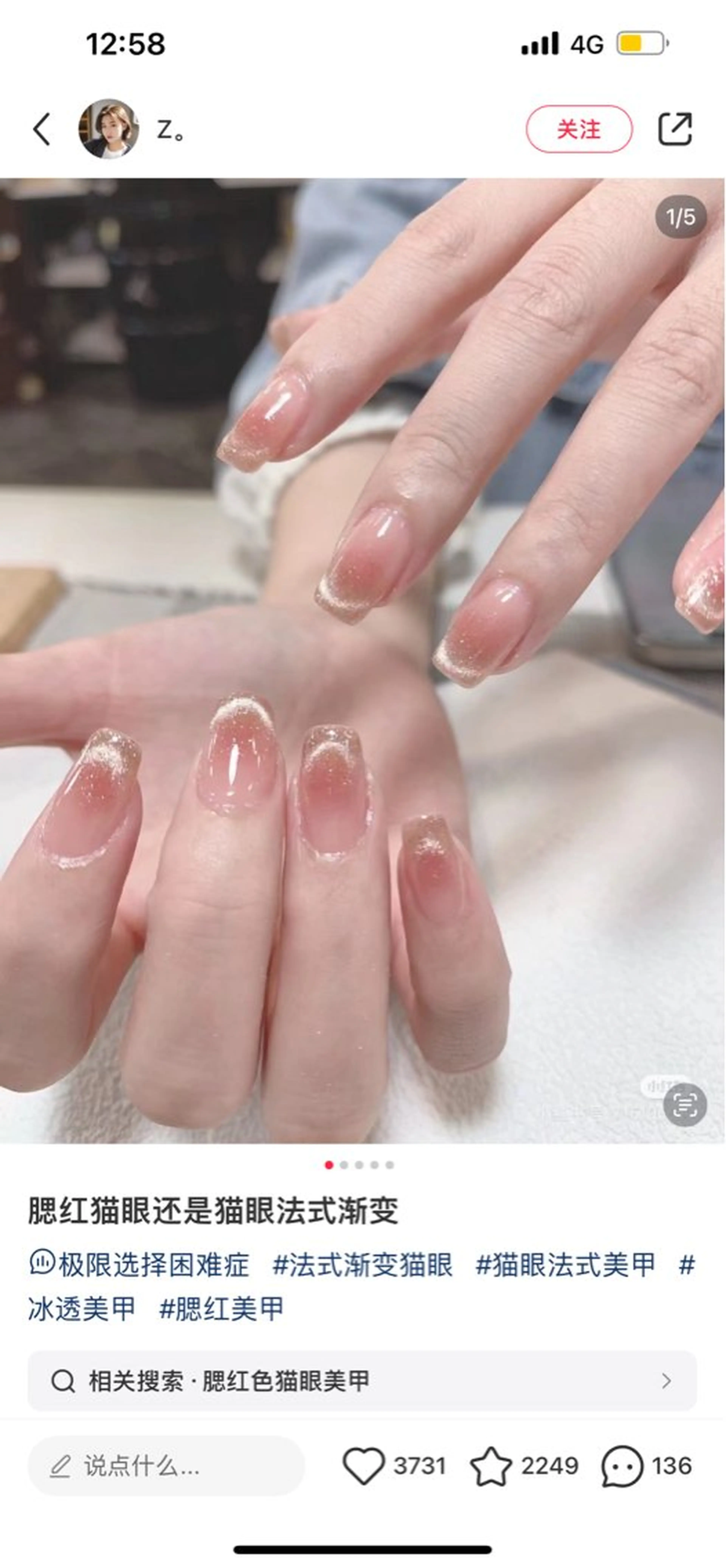 ネイル チークネイル フレンチネイル マグネットネイル マグネットフレンチ Su mmerのネイルデザイン