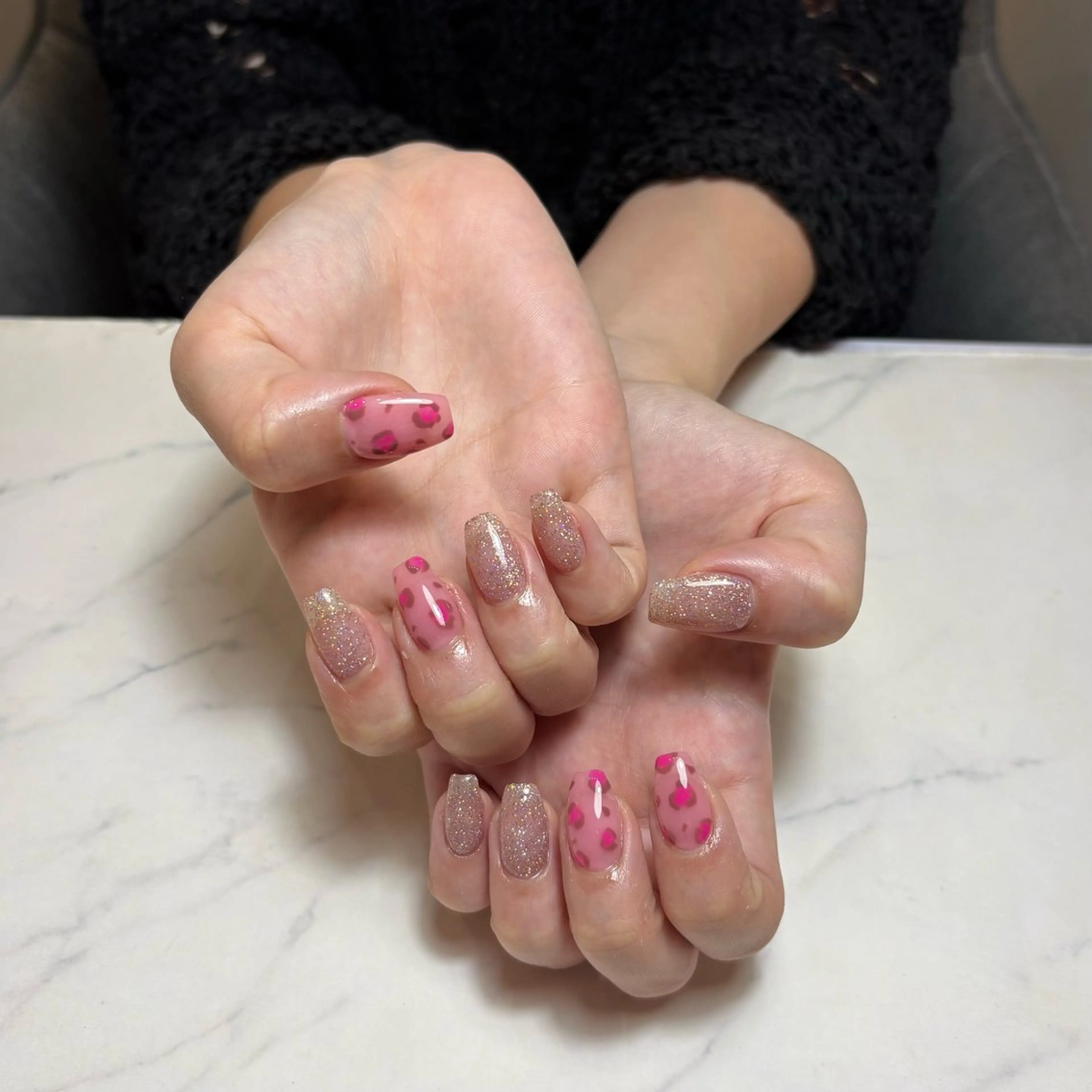 🐆ヒョウ柄＋ラメ（オフ込み）の写真