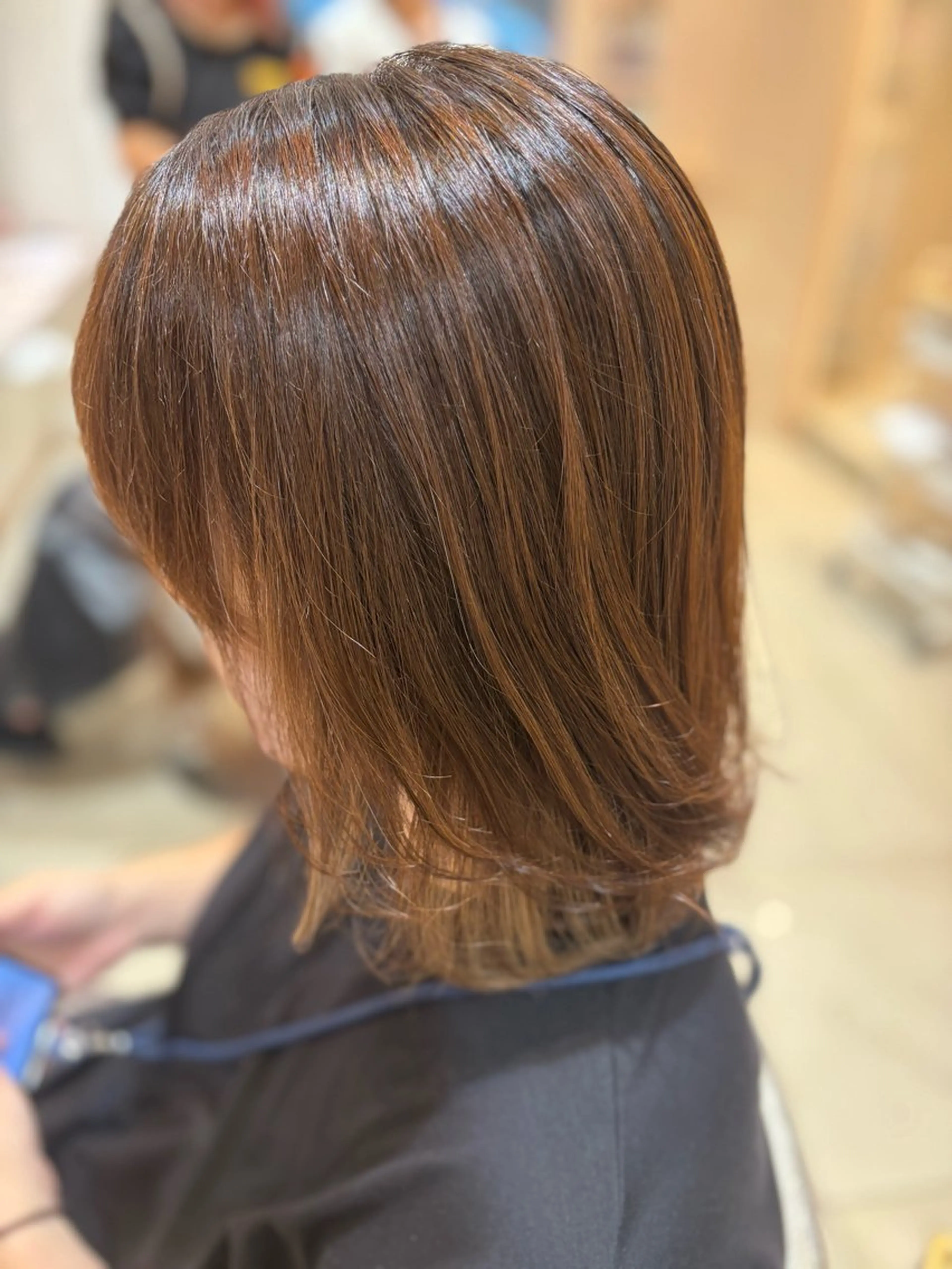 ミディアム カット ヘアカラー 川島 梨菜🌹のヘアスタイル