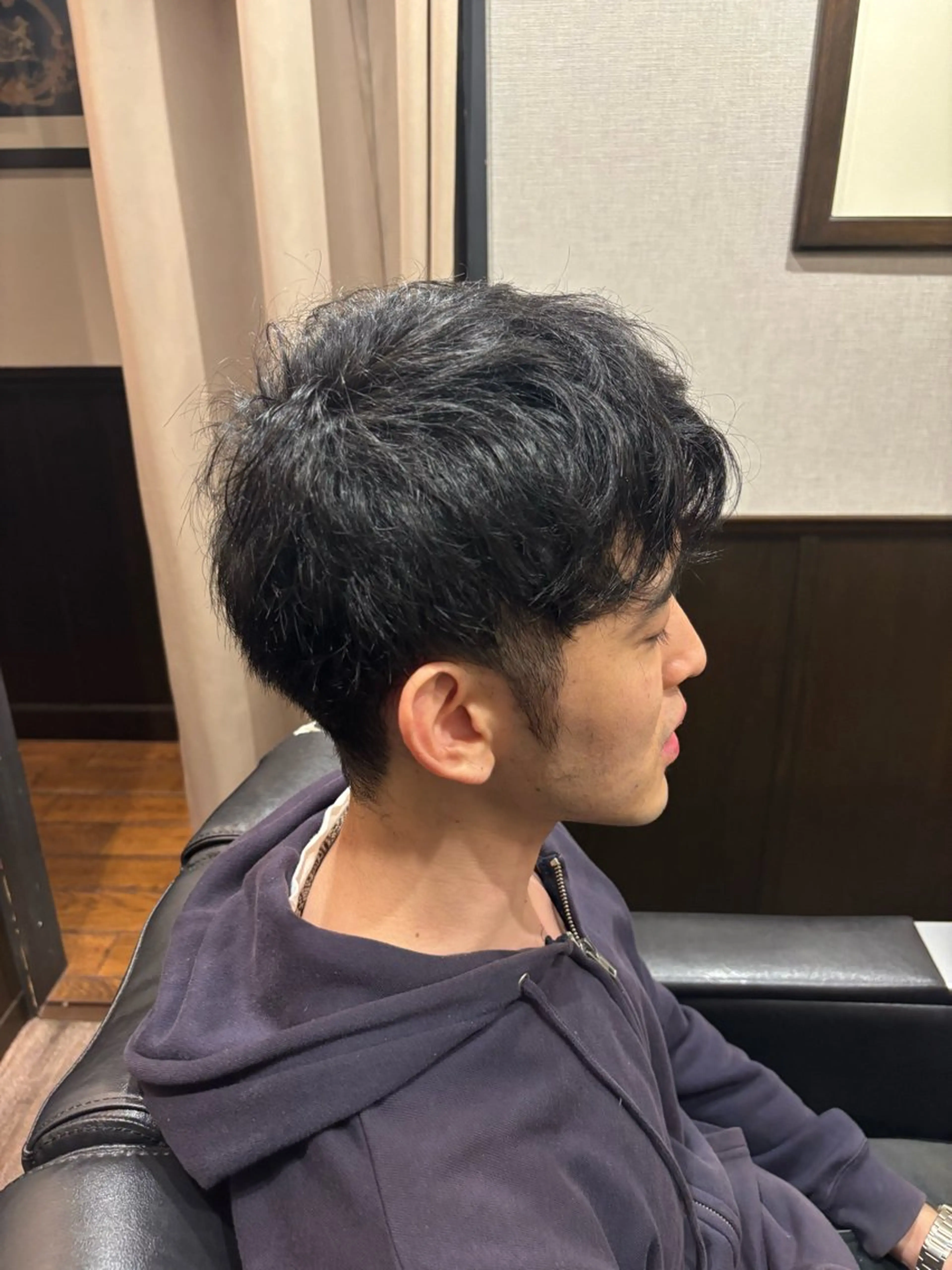 ミディアム LAVIE NEW STANDARD BARBER 五反田店所属・かみがひら なぎさのヘアスタイル