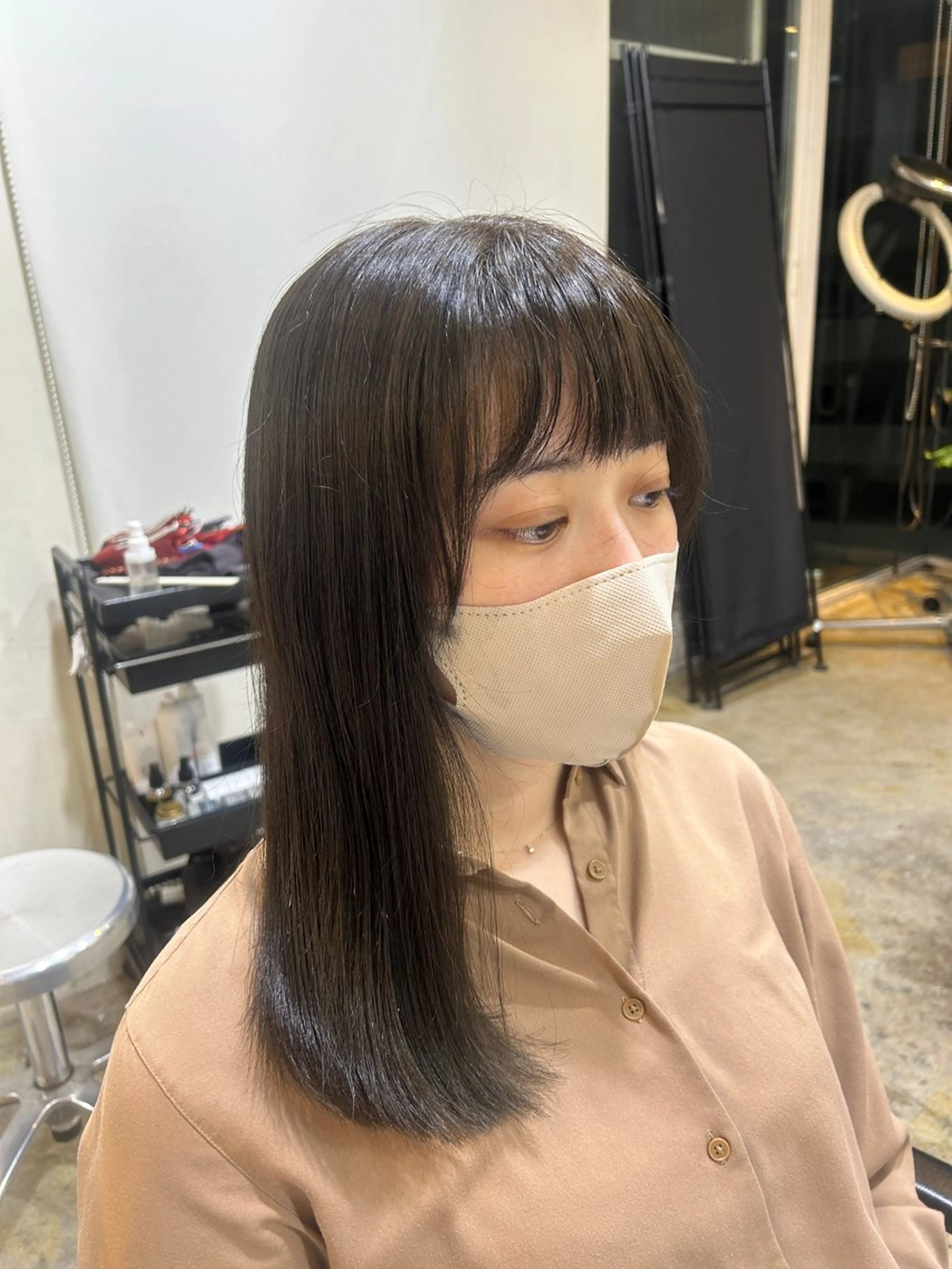 セミロング カラー ナチュラル大人っぽい スタイル MAORIのヘアスタイル