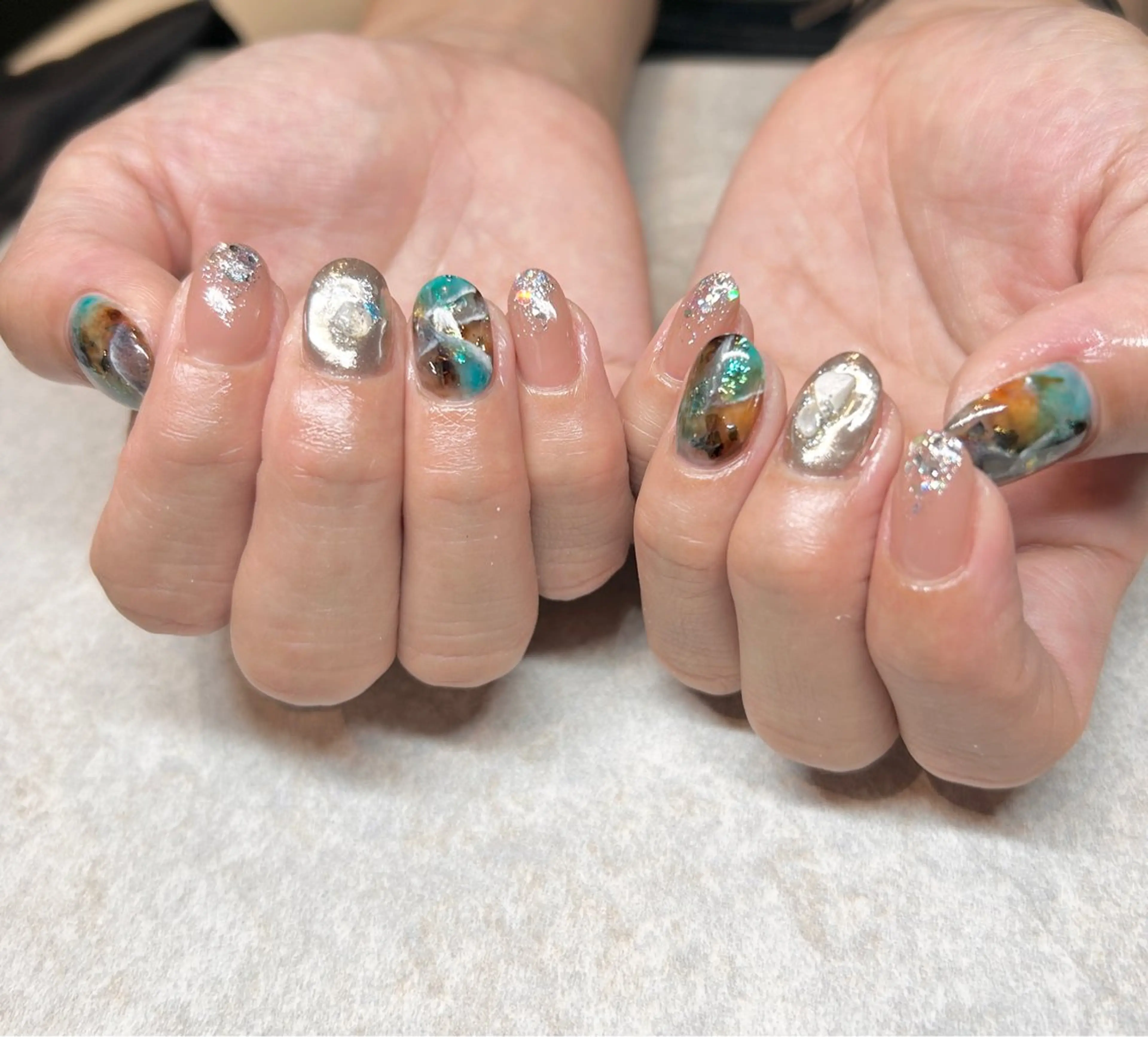 ネイル 春ネイル ハンドネイル N.style所属・Ｎ. styleのネイルデザイン