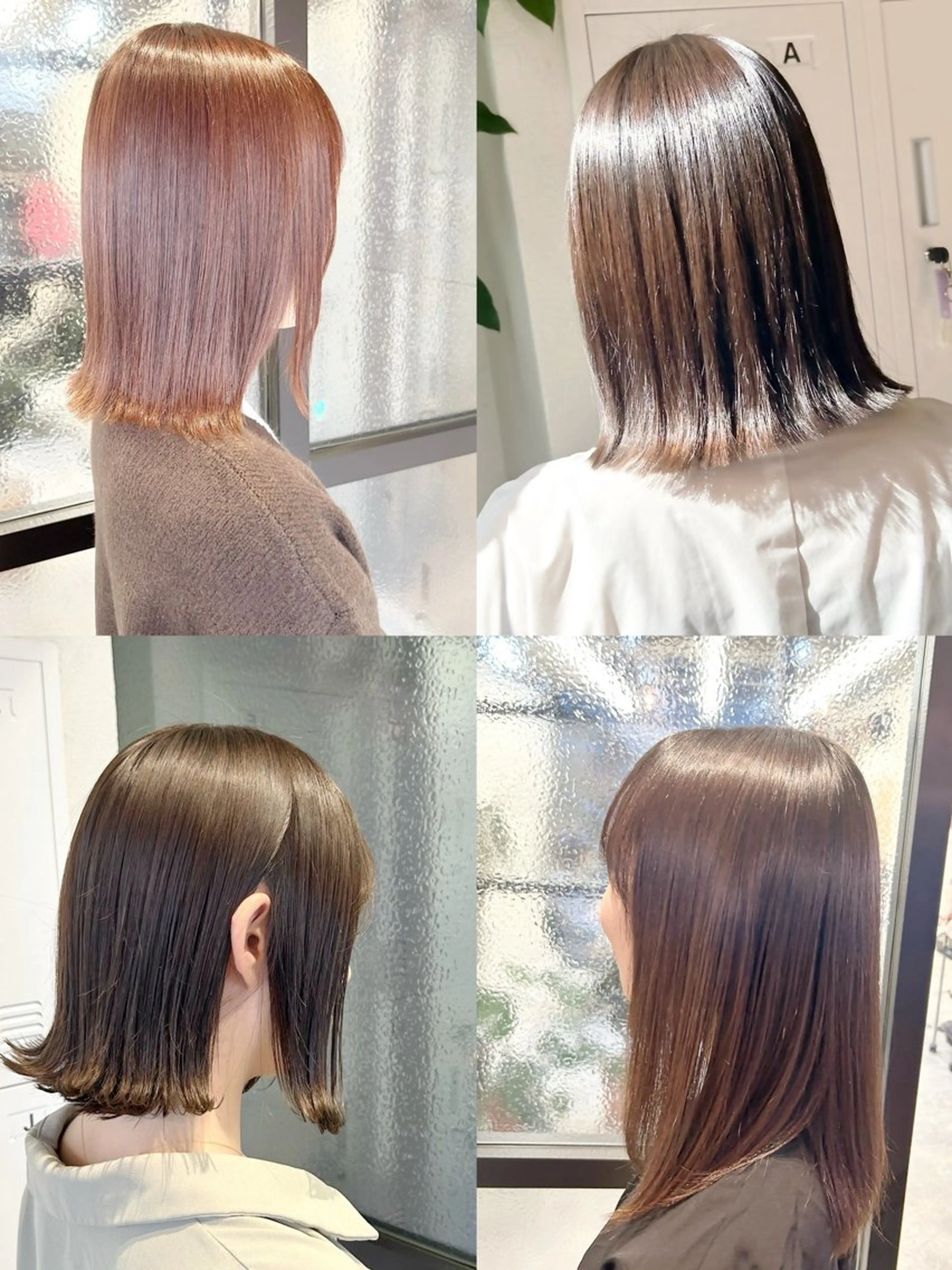 ミディアム カラー カット 縮毛矯正 トリートメント 🌿艶髪透明感 佐藤遥🌿のヘアスタイル