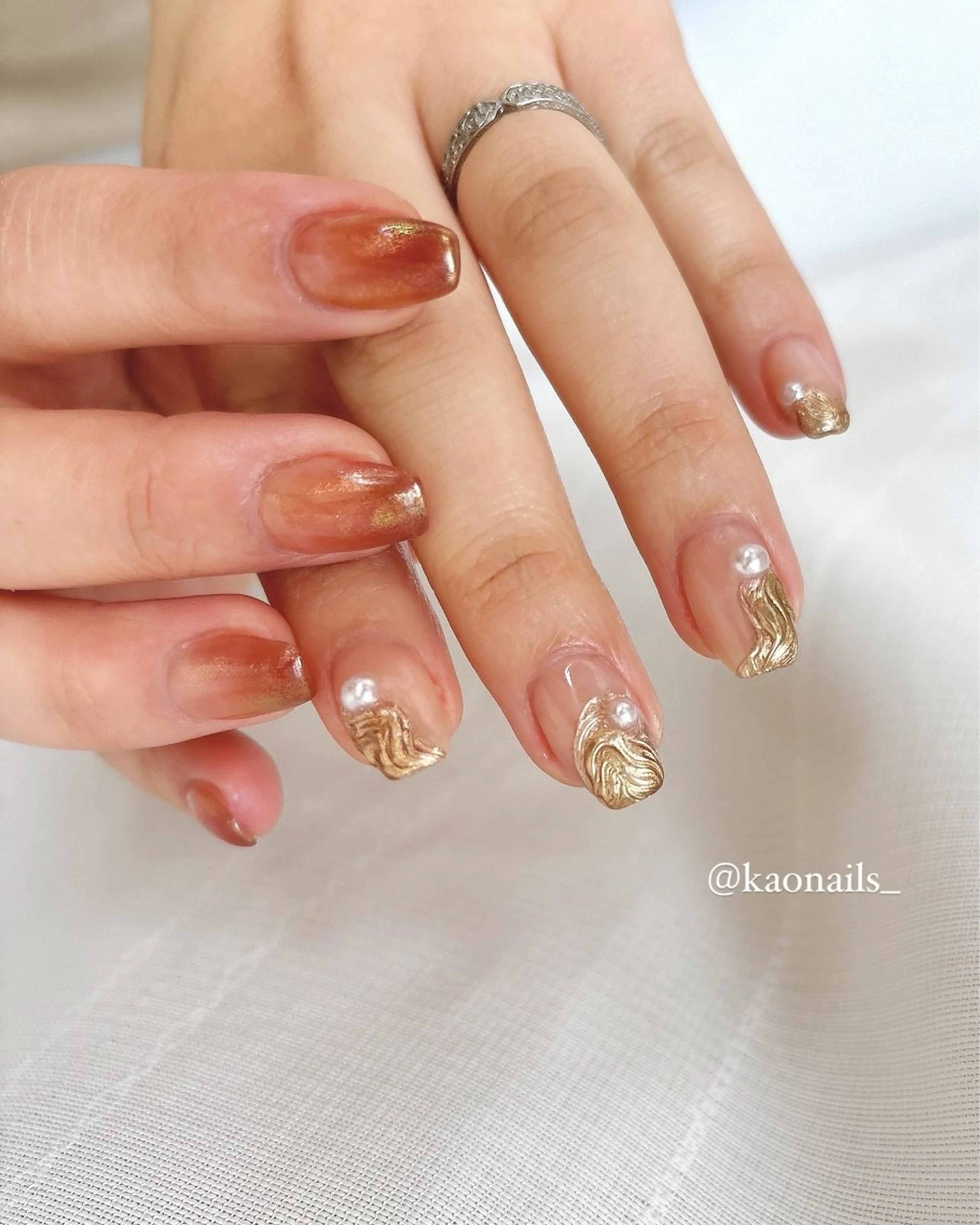 ネイル ハンドネイル Radia bykaonailsのネイルデザイン