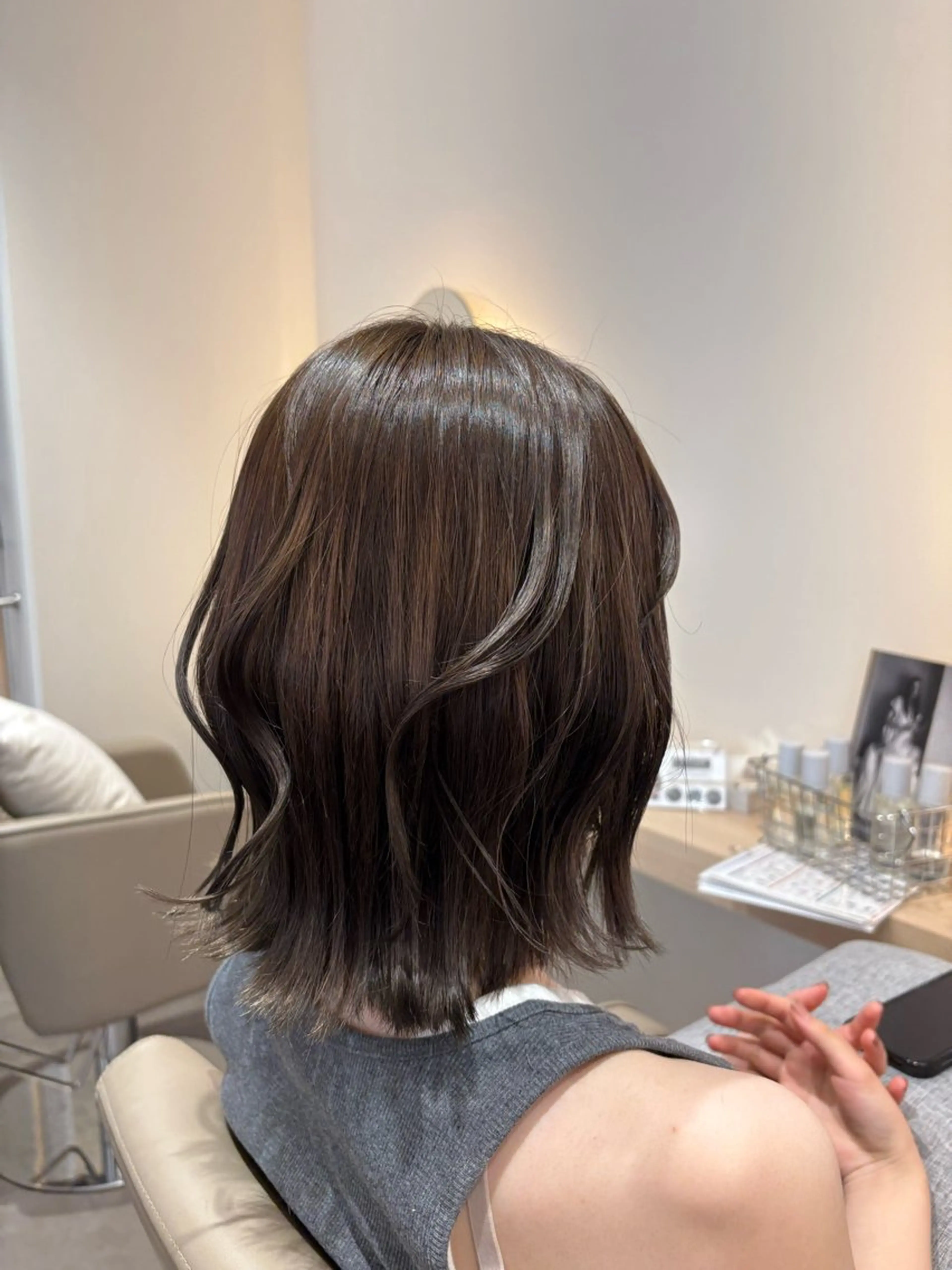 ミディアム カラー カット ヘアカラー レイヤー/透明感/髪 質改善/メンズ/佐藤のヘアスタイル