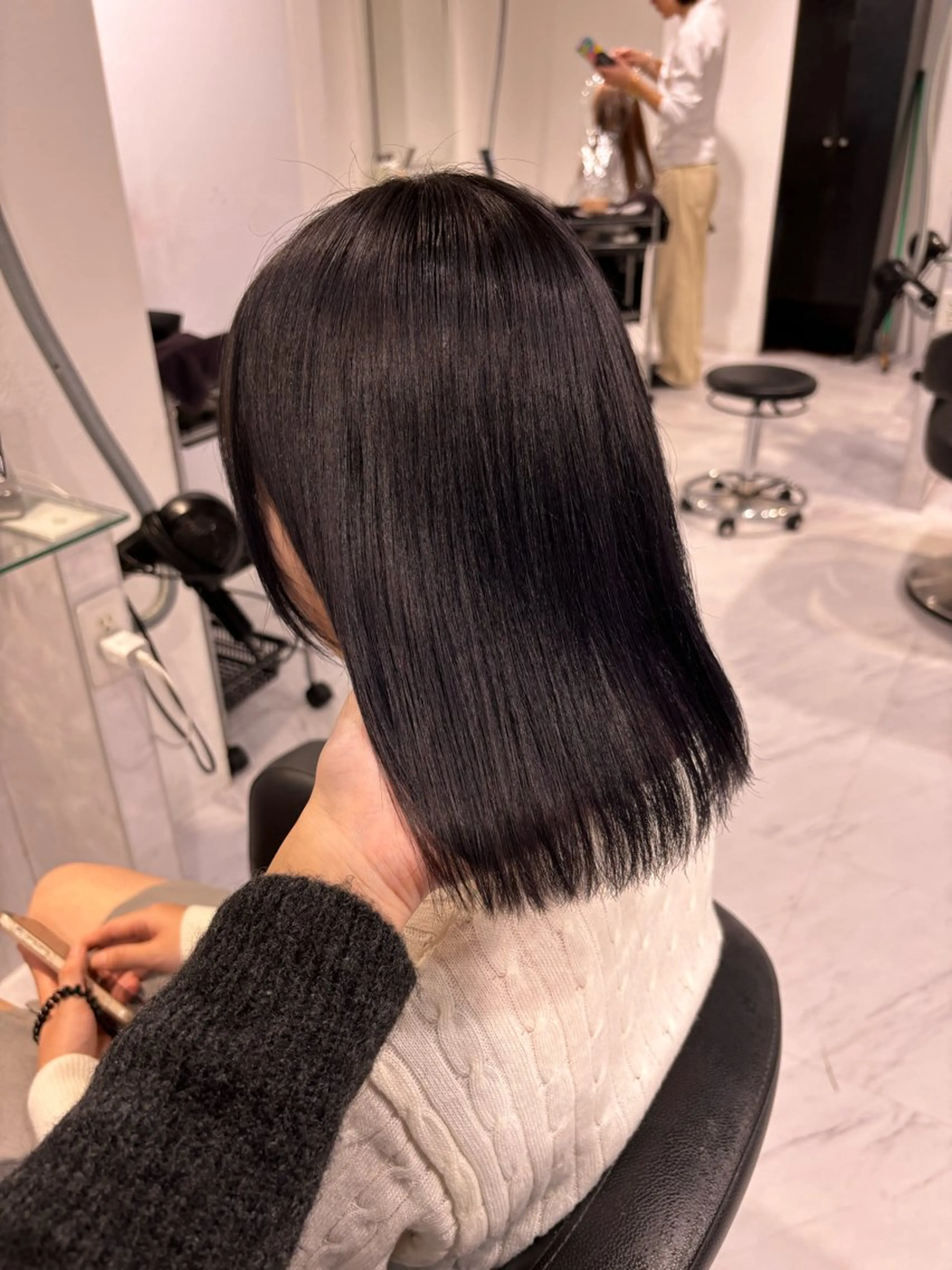 ロング カラー カット ヘアカラー トリートメント ヘッドスパ ヘアセット 表参道♡暗髪^ྀི 艶カラー♡アユミのヘアスタイル