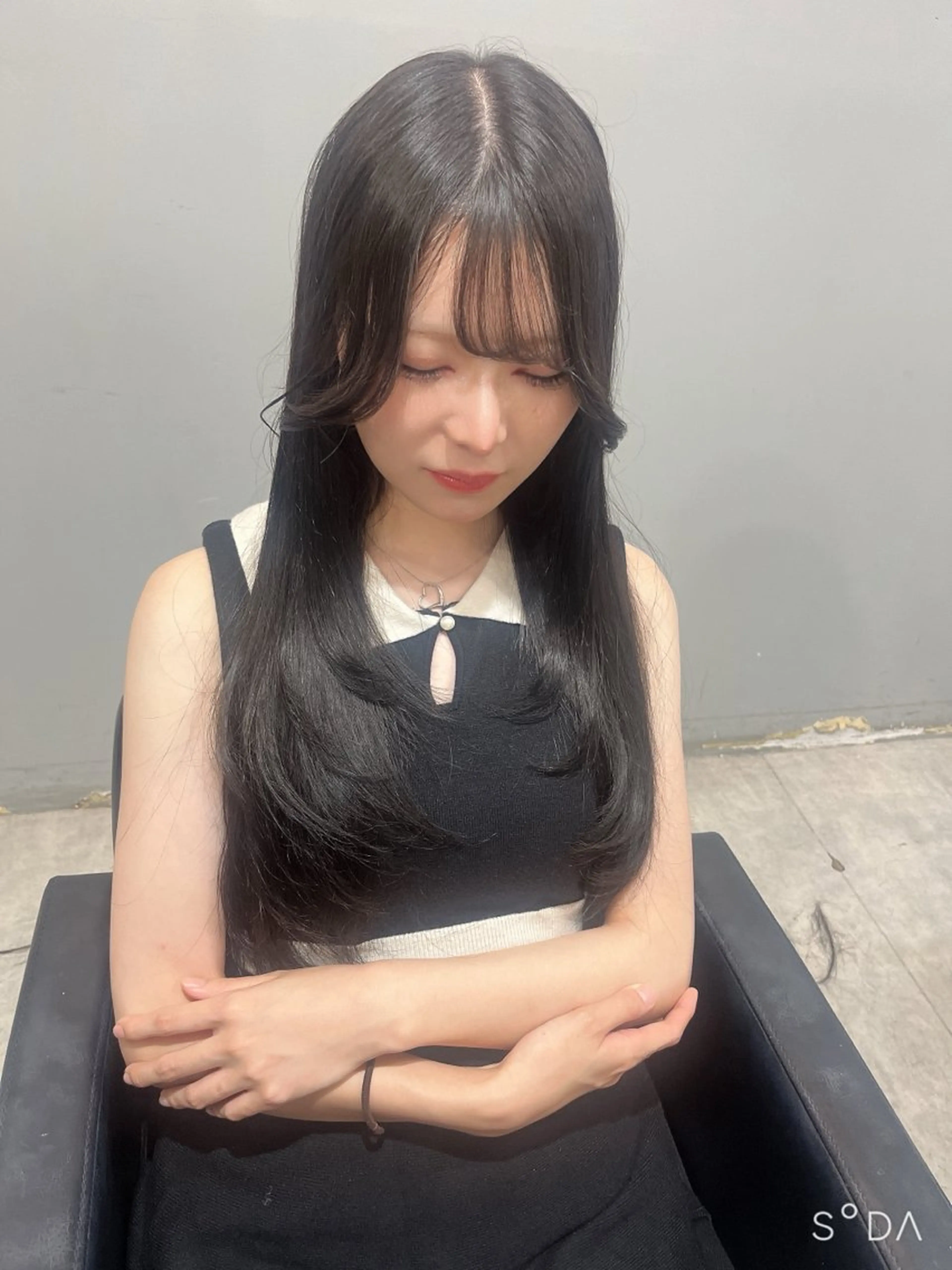 セミロング カラー カット トリートメント 🎀透明感 カラー🎀ミズキのヘアスタイル