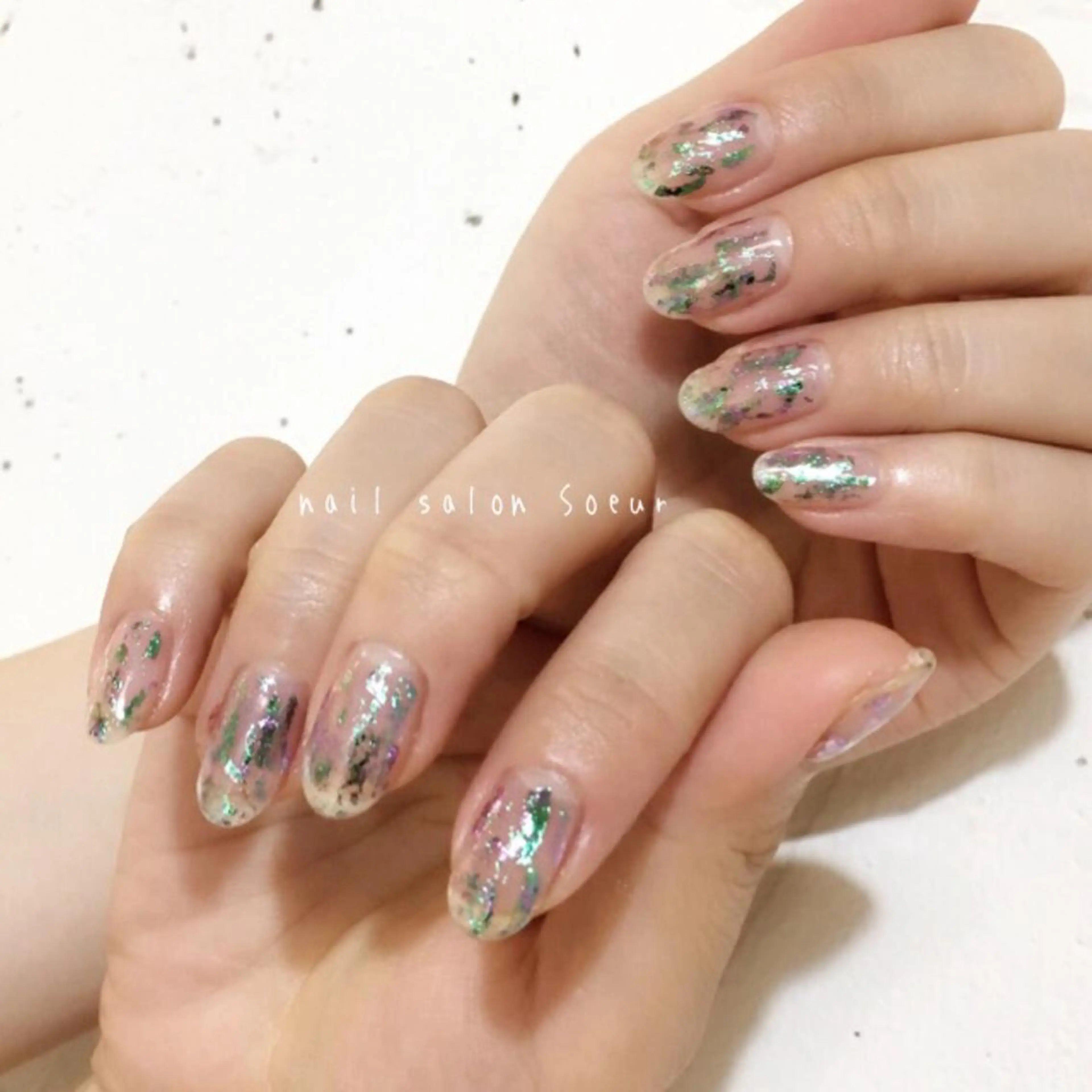 ネイル アートネイル クリアネイル ジェルネイル ハンドネイル nail salon Soeurのネイルデザイン