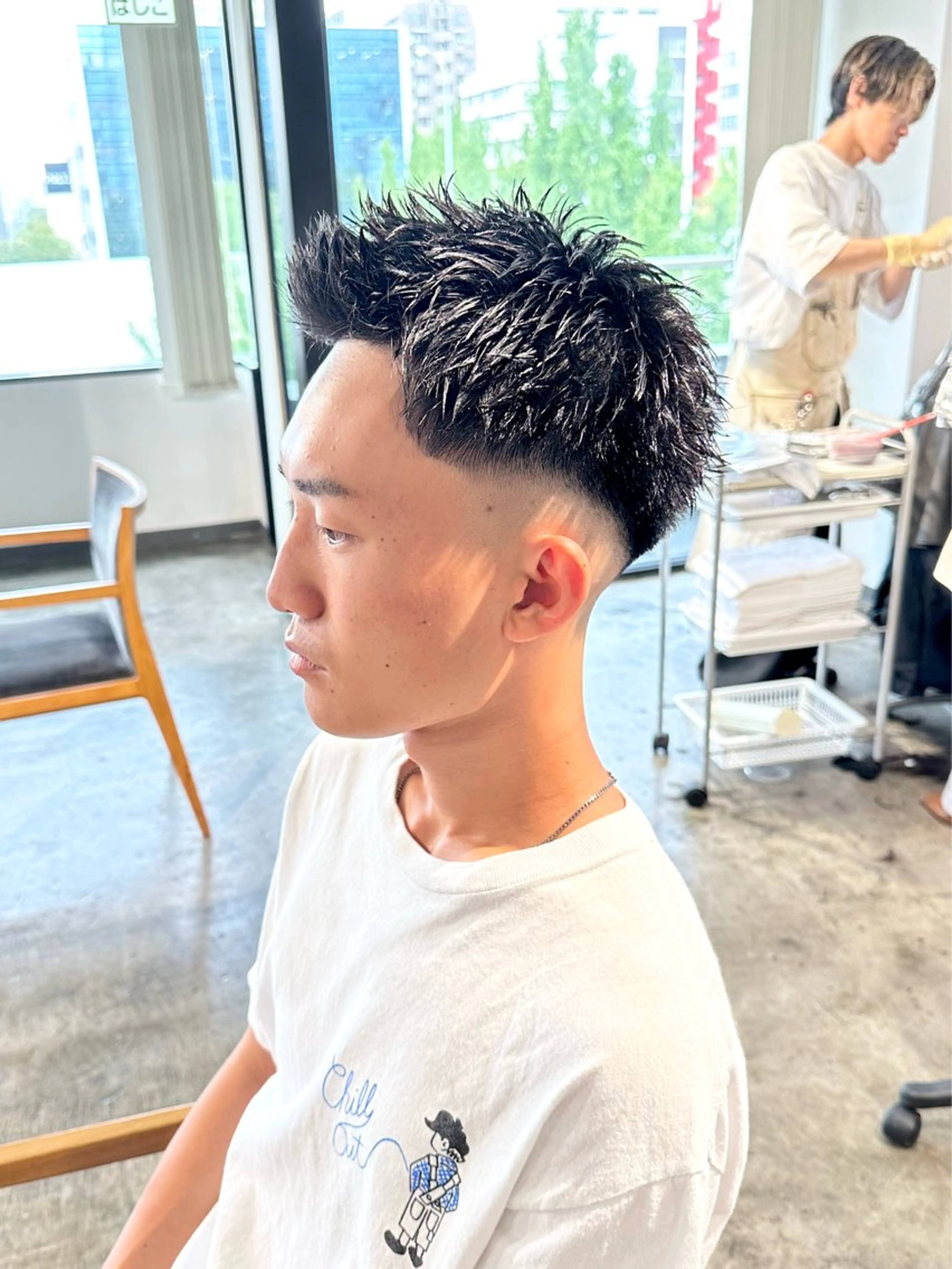 メンズ フェードカット スキンフェード スパイキーショート 刈り上げ カット 骨格補正施術/メンズ 専門美容師/YUYAのヘアスタイル