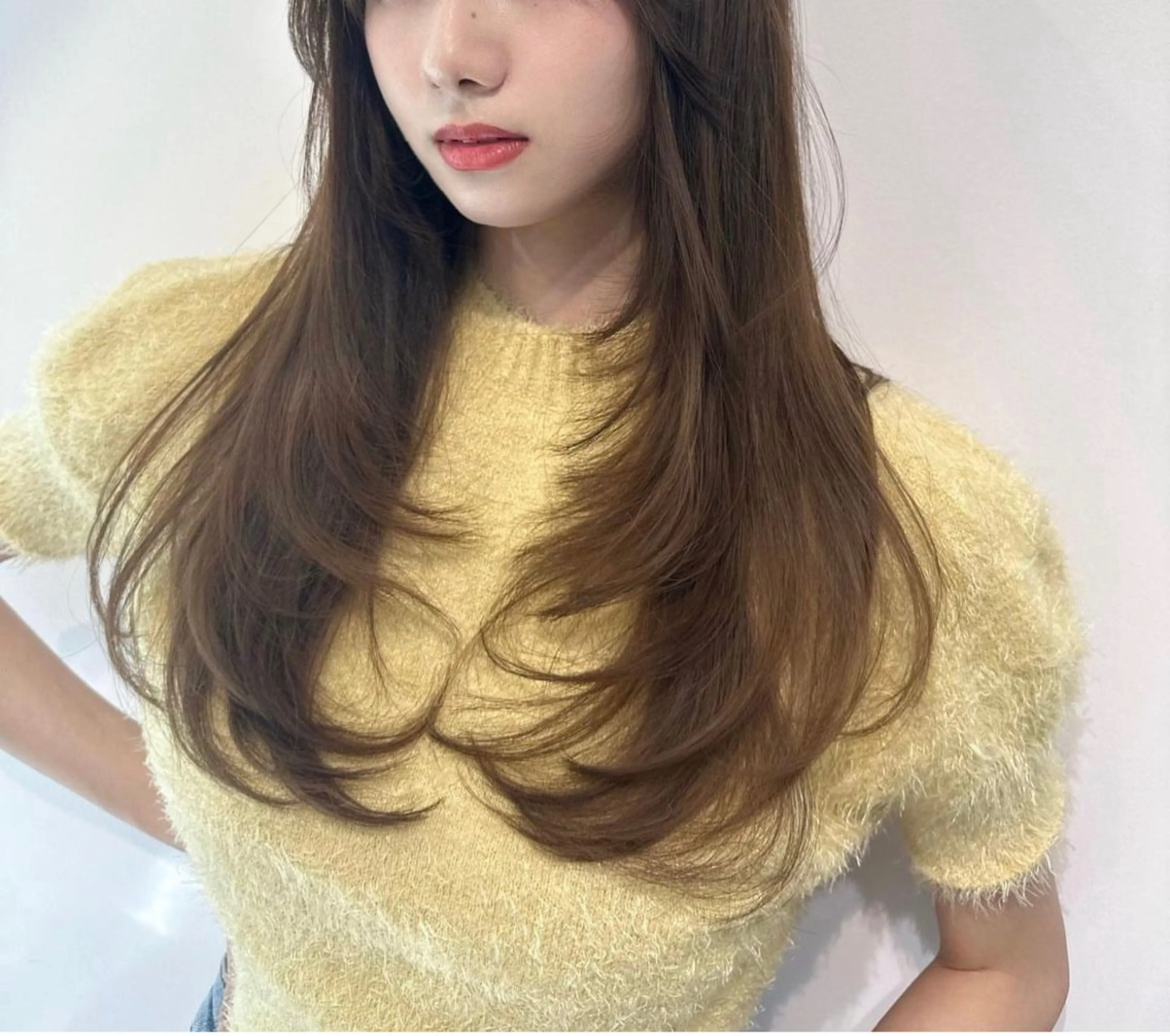 ロング 根本 美咲のヘアスタイル