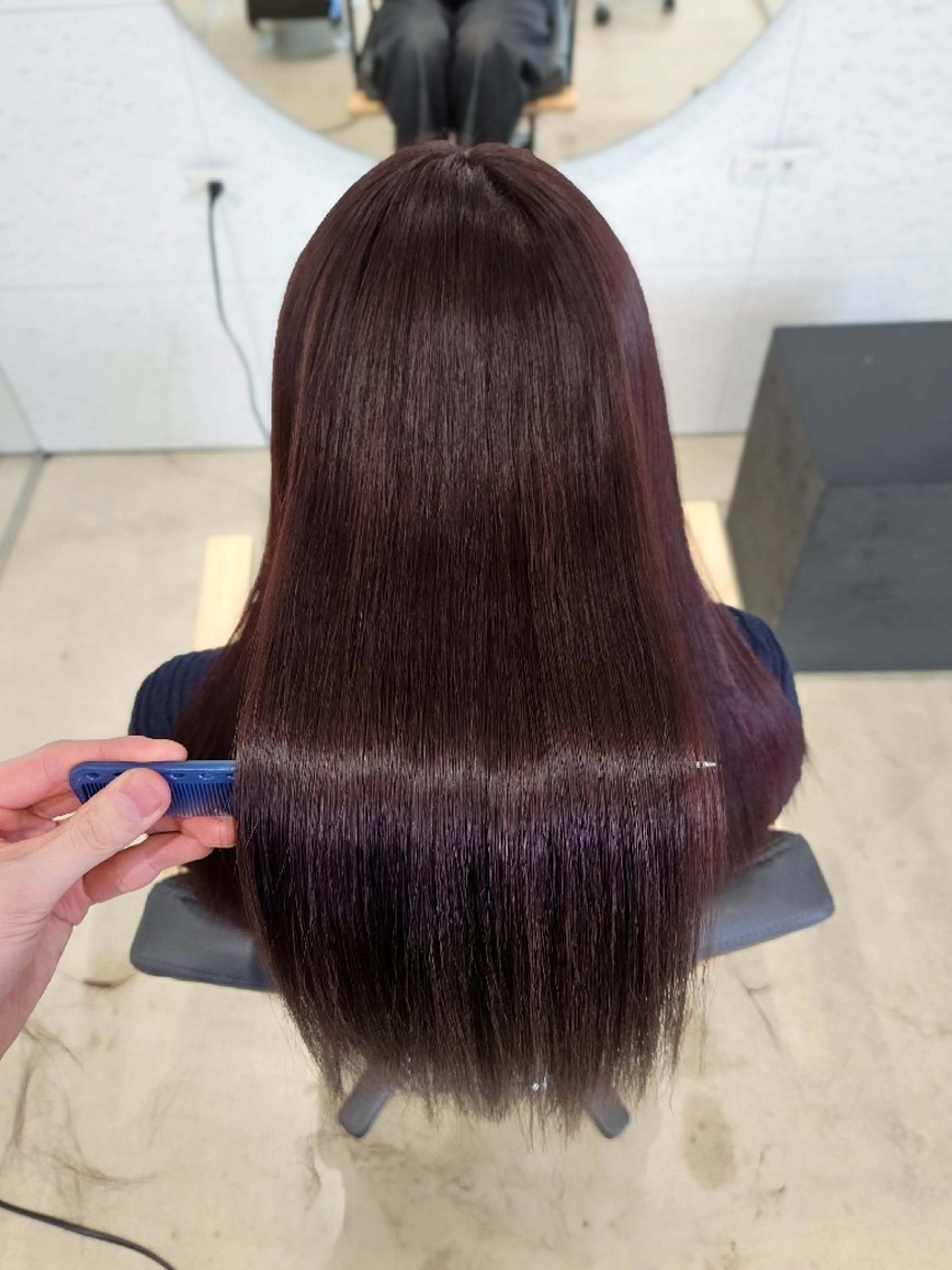 【初回】髪質改善縮毛矯正+デザインカット+BAYKARTEトリートメントの写真