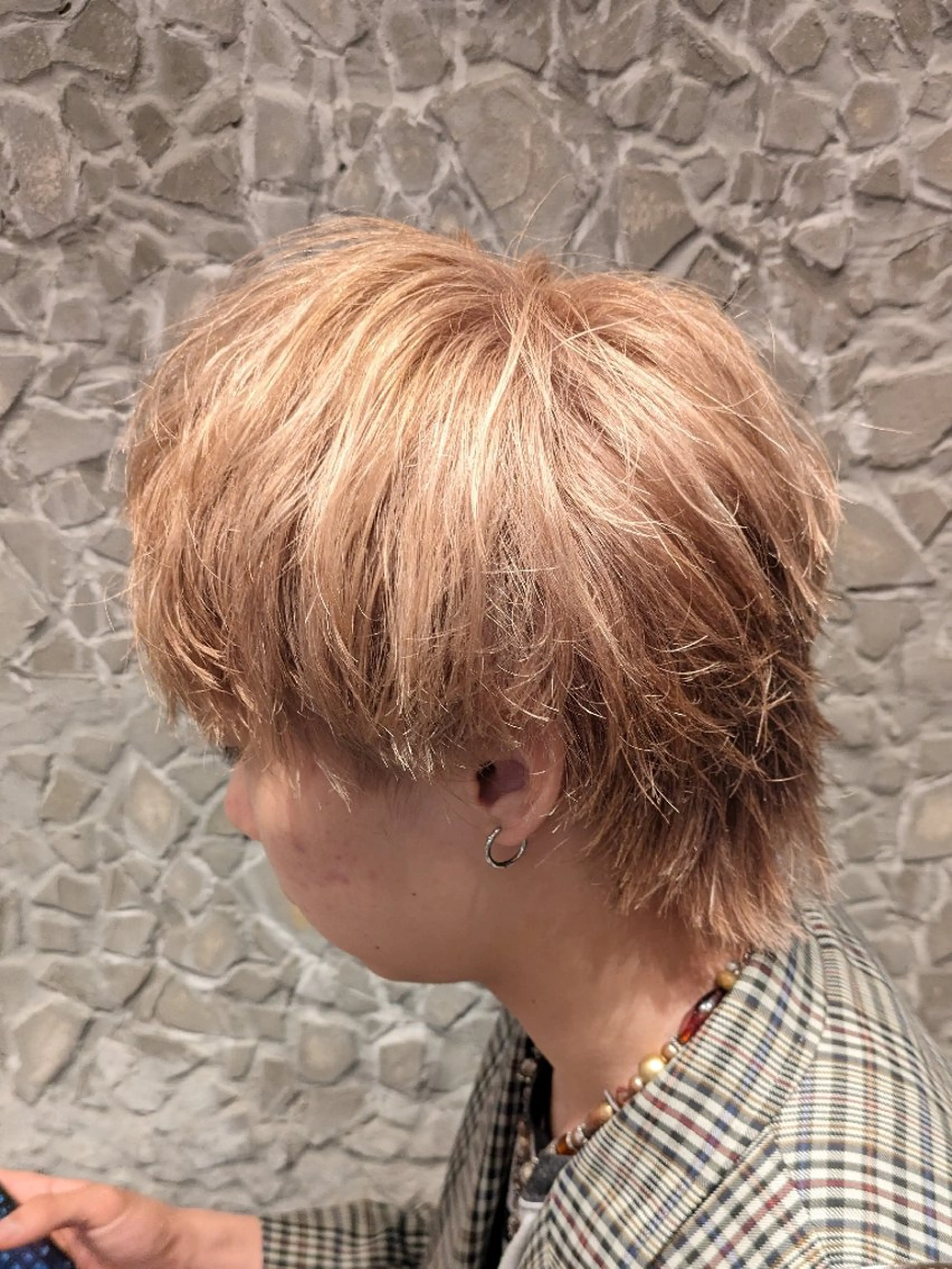 メンズ カラー メンズブリーチ ブリーチ men's salon Gaudi三宮店所属・こだっく /メンズ縮毛矯正のヘアスタイル