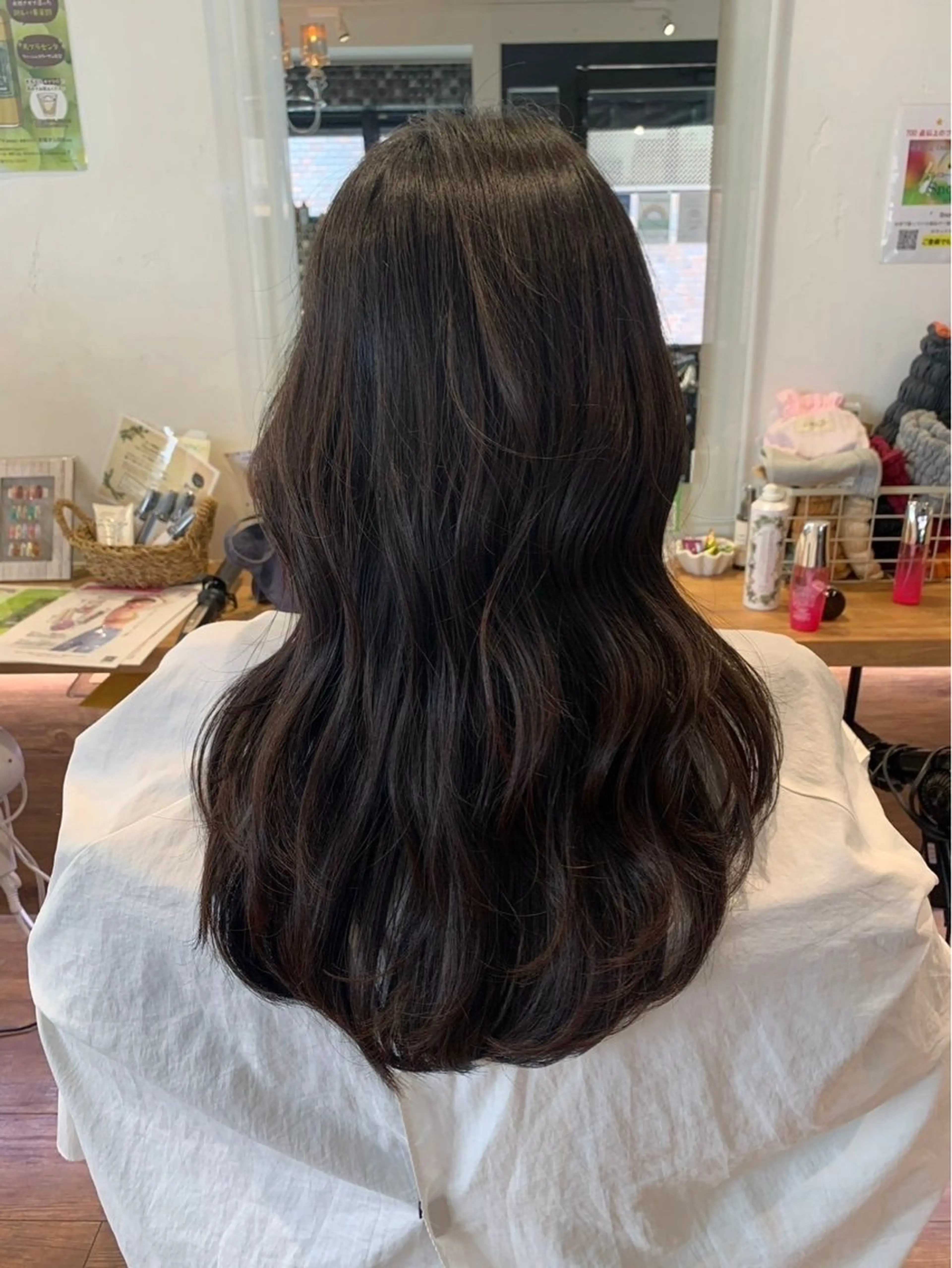 ロング 松永 直子のヘアスタイル