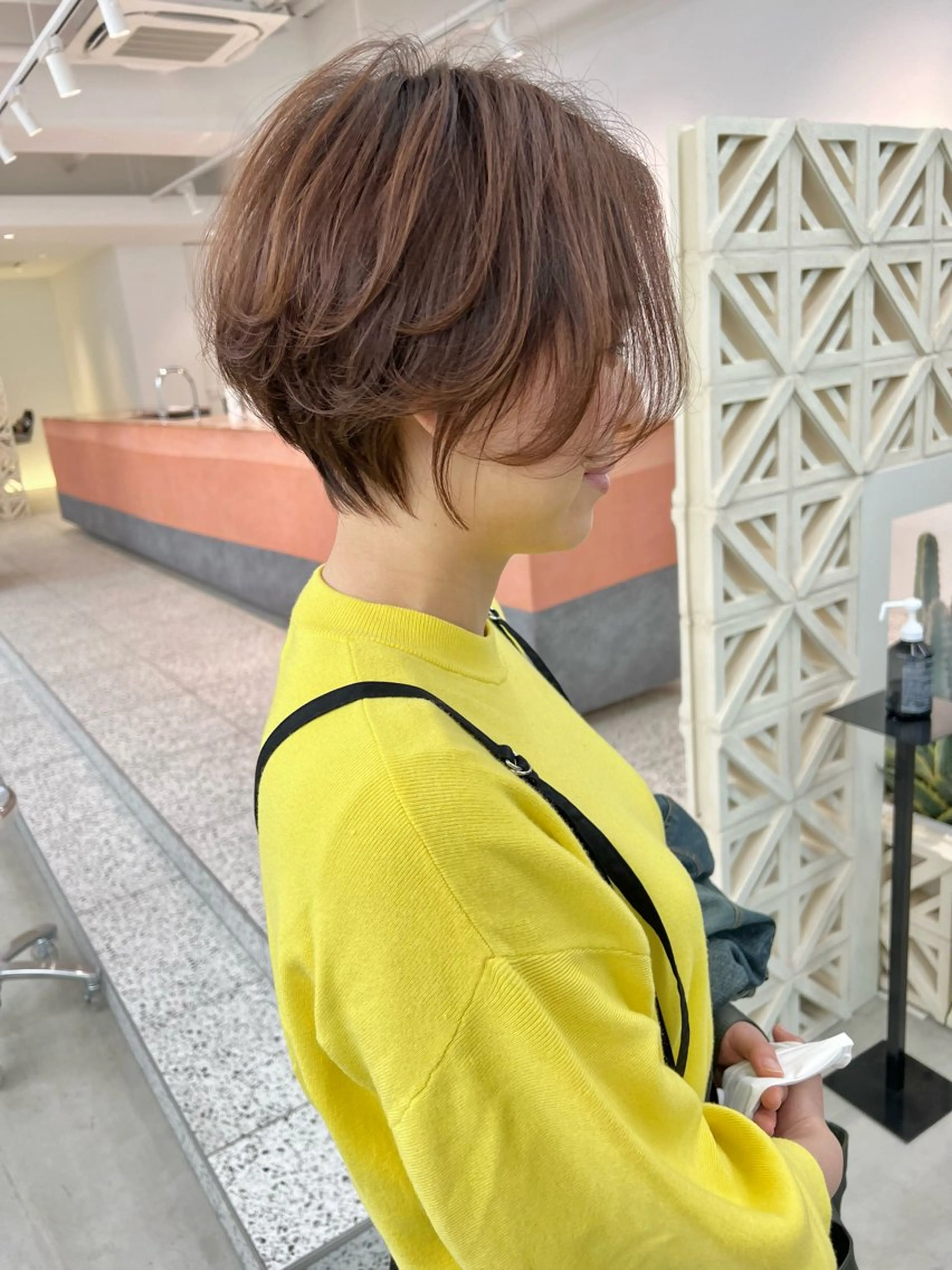 ショート カット ヘアカラー トリートメント noe tton所属・あゆな/名古屋/ ボブ/透明感カラーのヘアスタイル