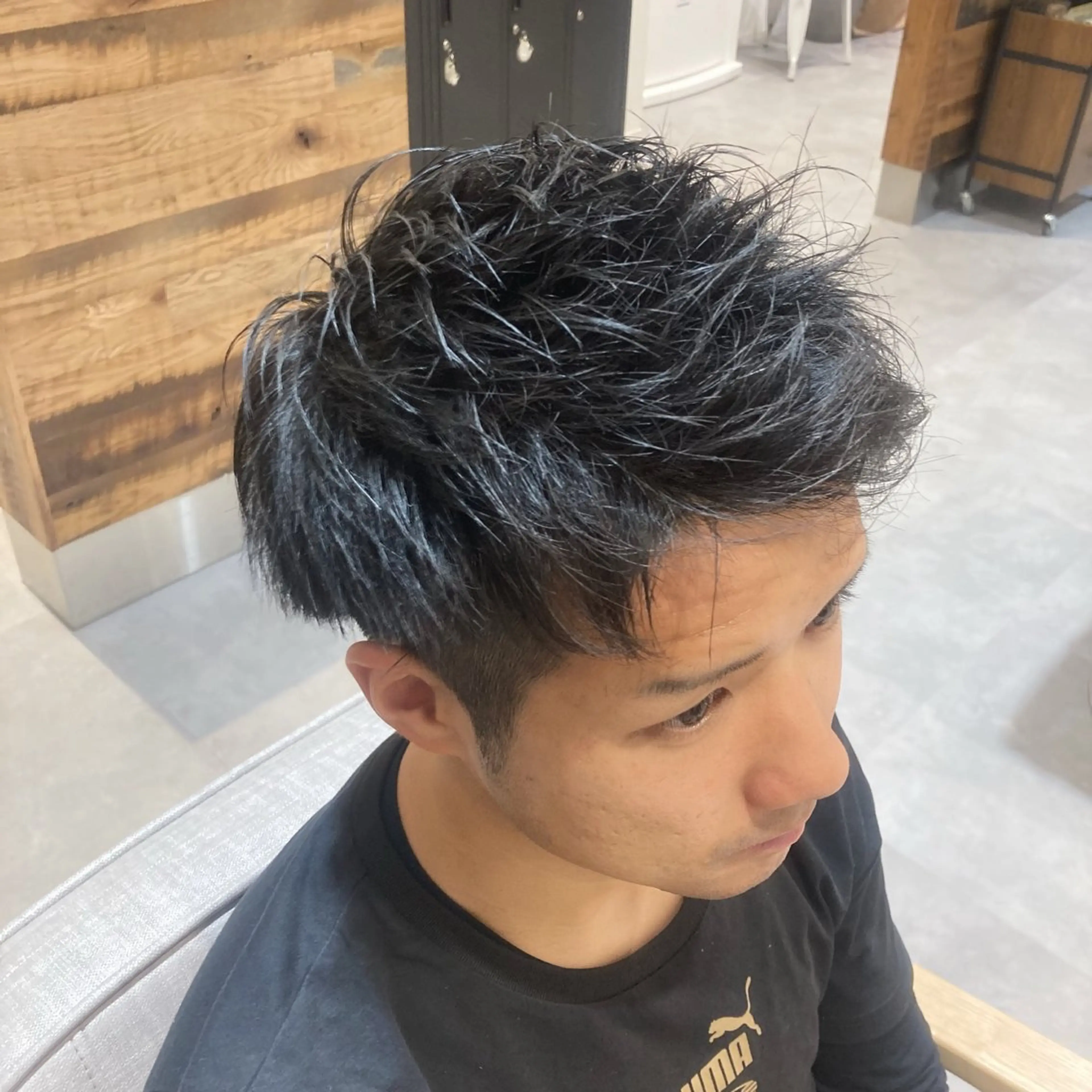 メンズ ツーブロック 刈り上げ ニュアンスパーマ☆ 中村隆寛のヘアスタイル