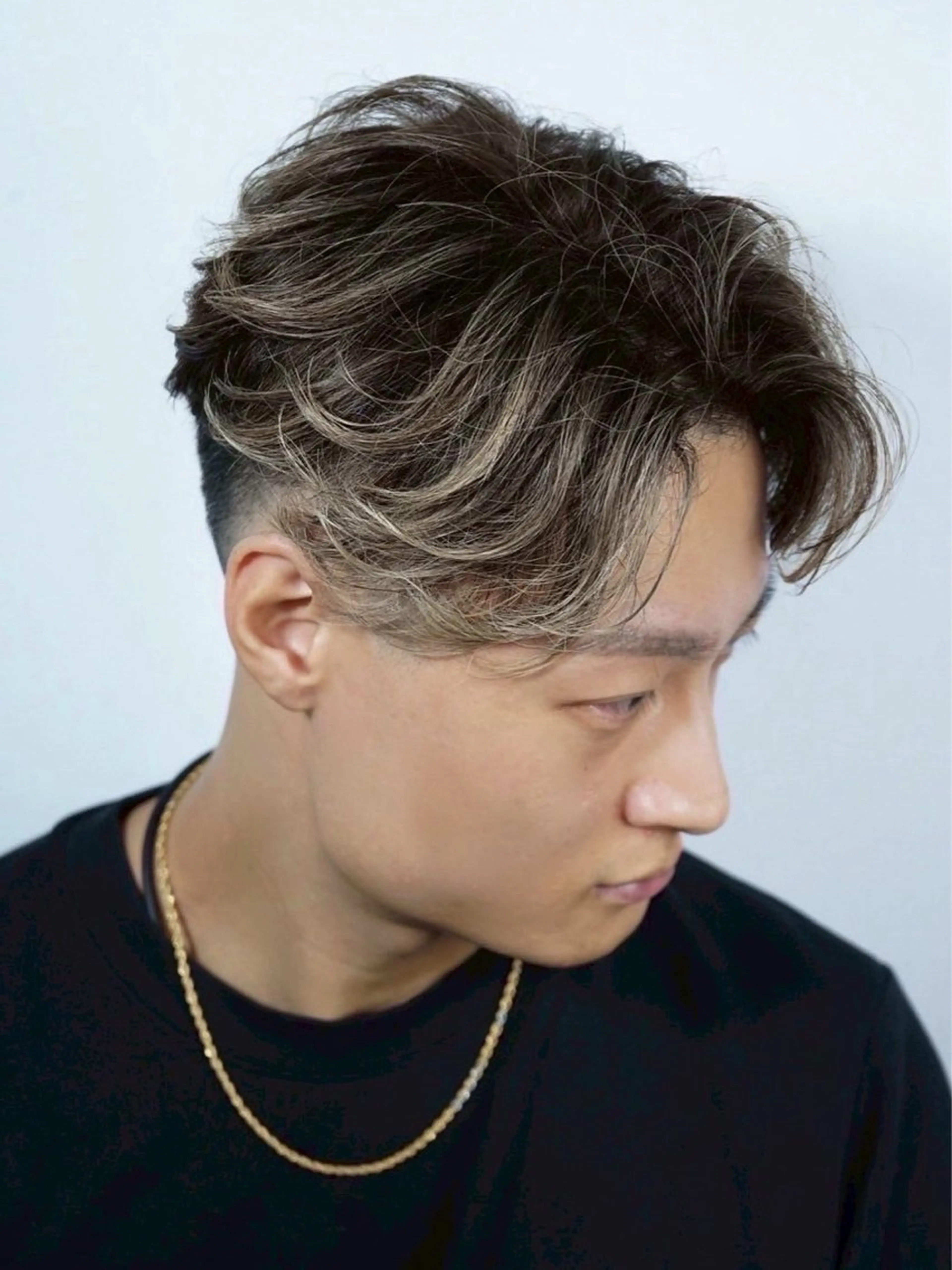 ミディアム メンズ 沖田 瑠音のヘアスタイル