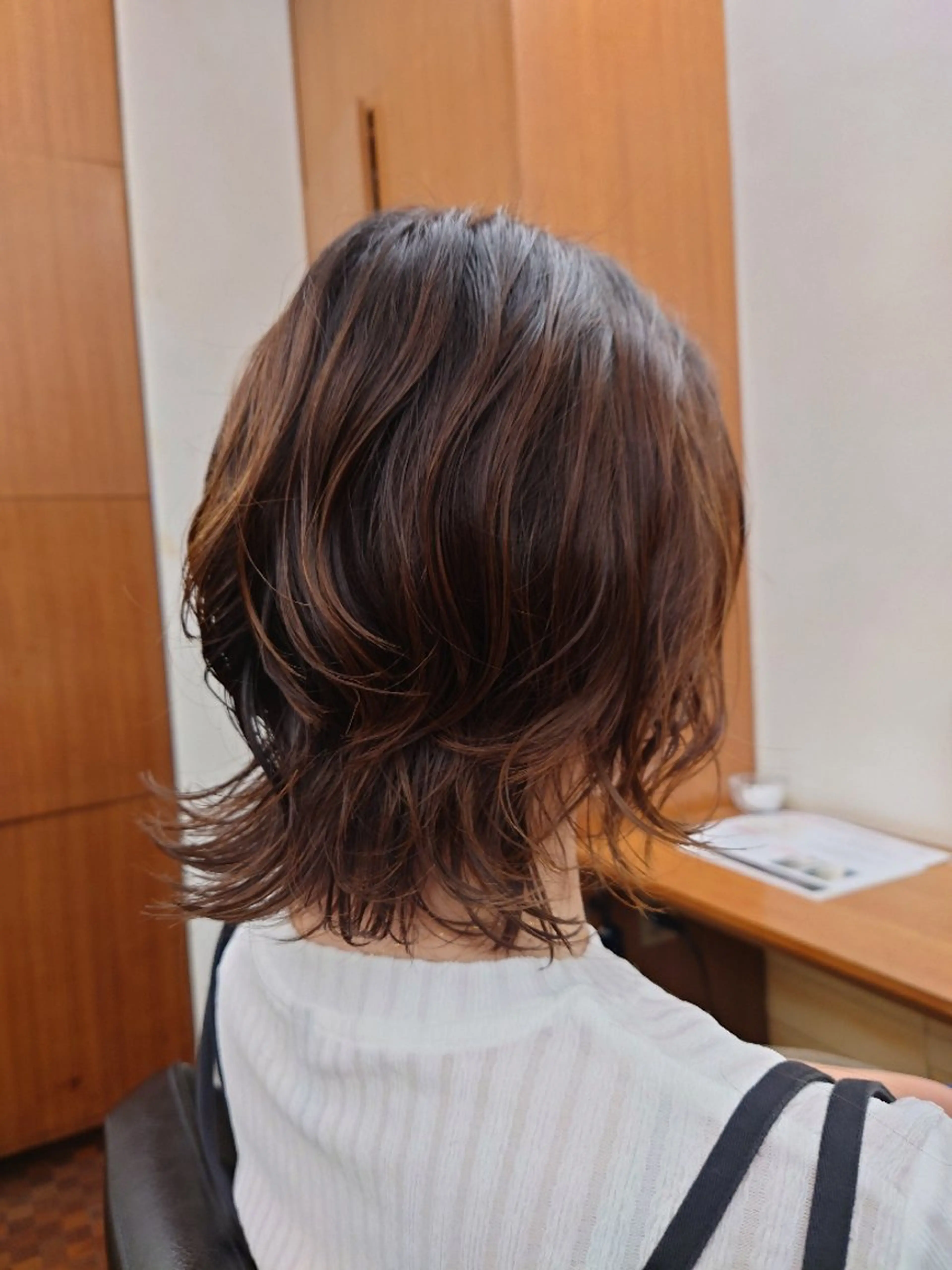 ミディアム パーマ ミディアムパーマ ウルフカット カット パーマ Paddle所属・【メンズスタイル】 ﾏｴﾇﾏｷﾎのヘアスタイル