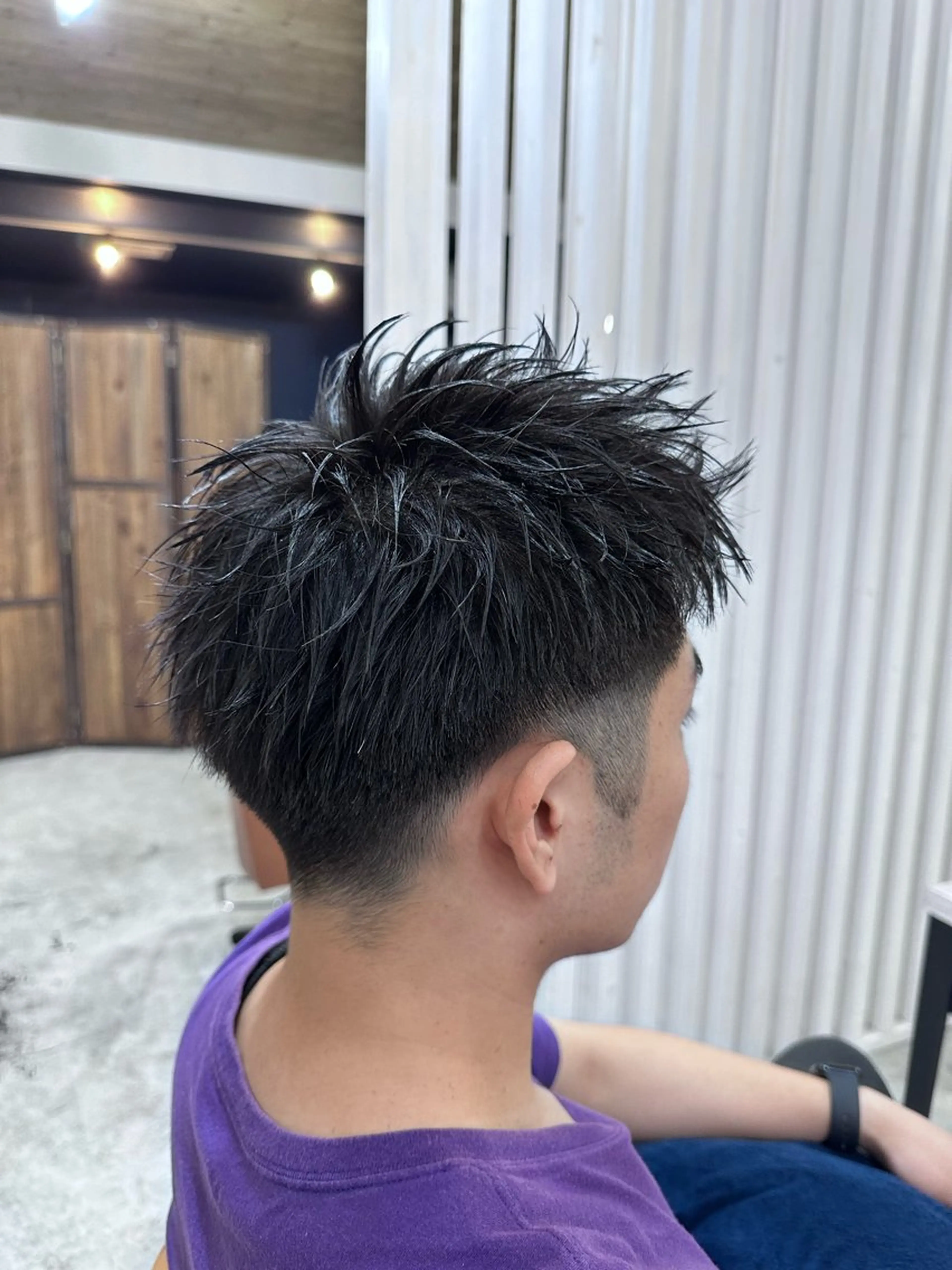 ショート メンズ スパイキーショート ショートヘア 椎木 琉聖のヘアスタイル