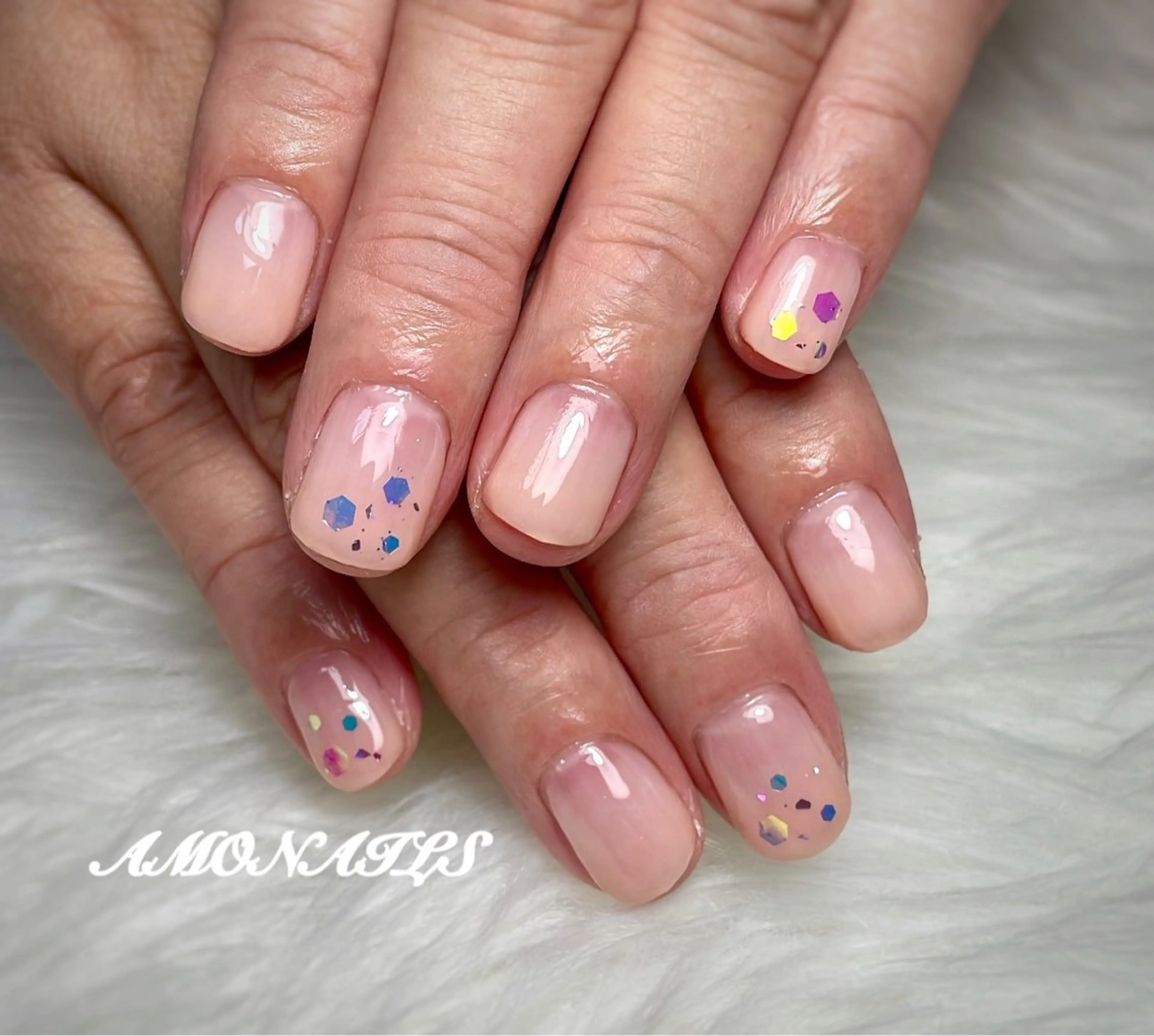 ネイル ショートネイル シンプルネイル ハンドネイル AMONAILS *.のネイルデザイン