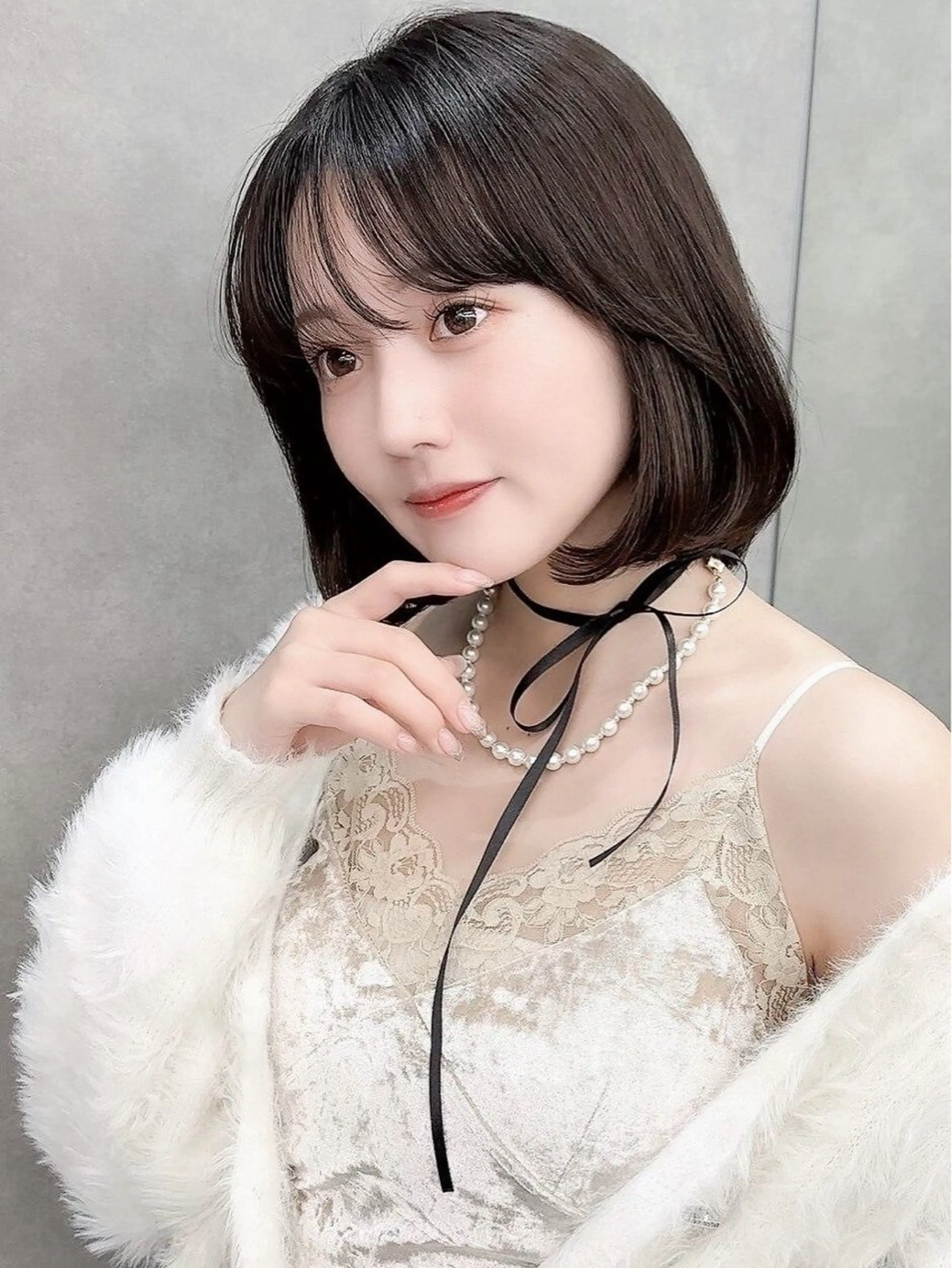 💘お顔周りカット無料💘カラー＋内部補修1stepトリートメント🫧🤍の写真