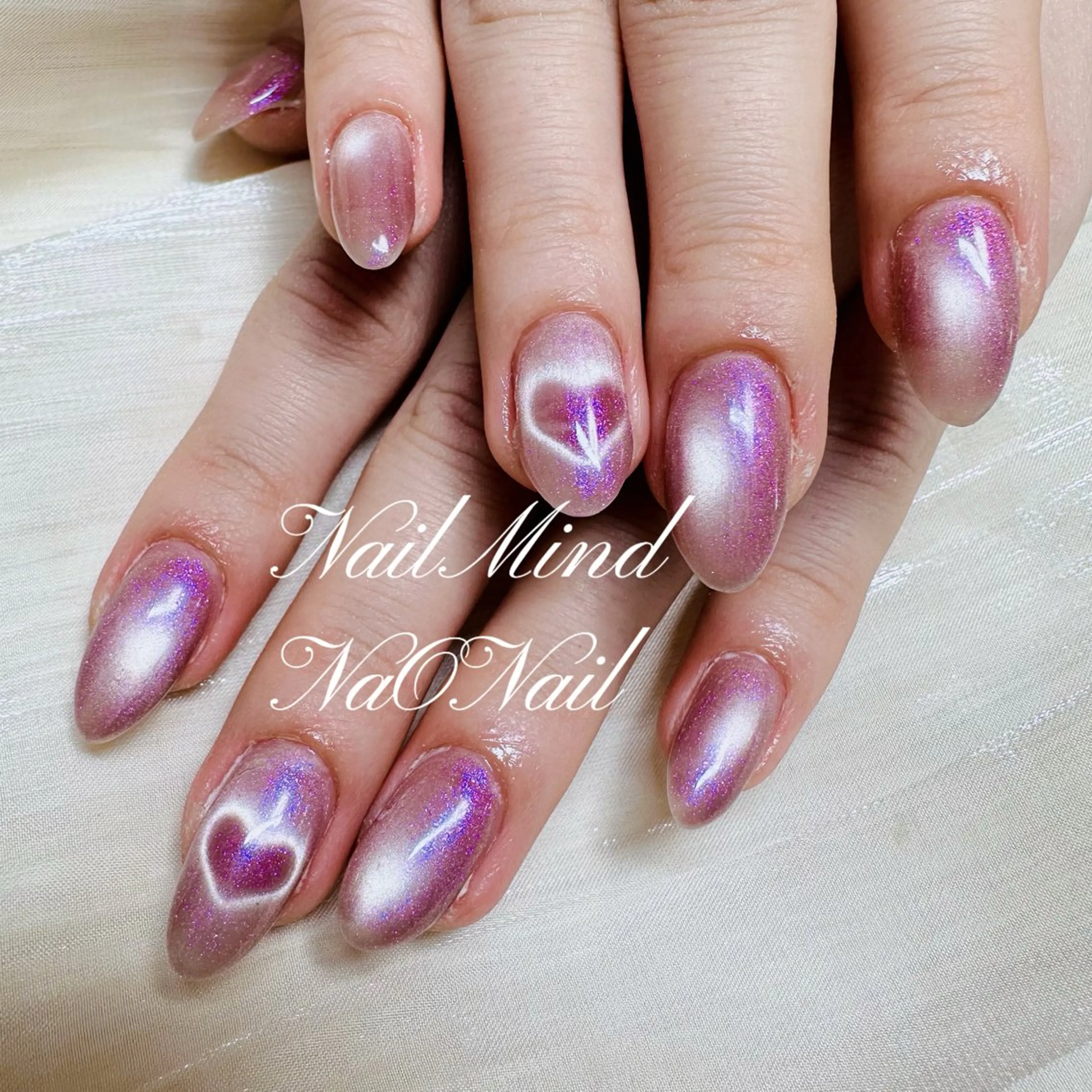 ネイル オーロラネイル マグネットネイル ハンドネイル Nail Mind (NaONail）のネイルデザイン