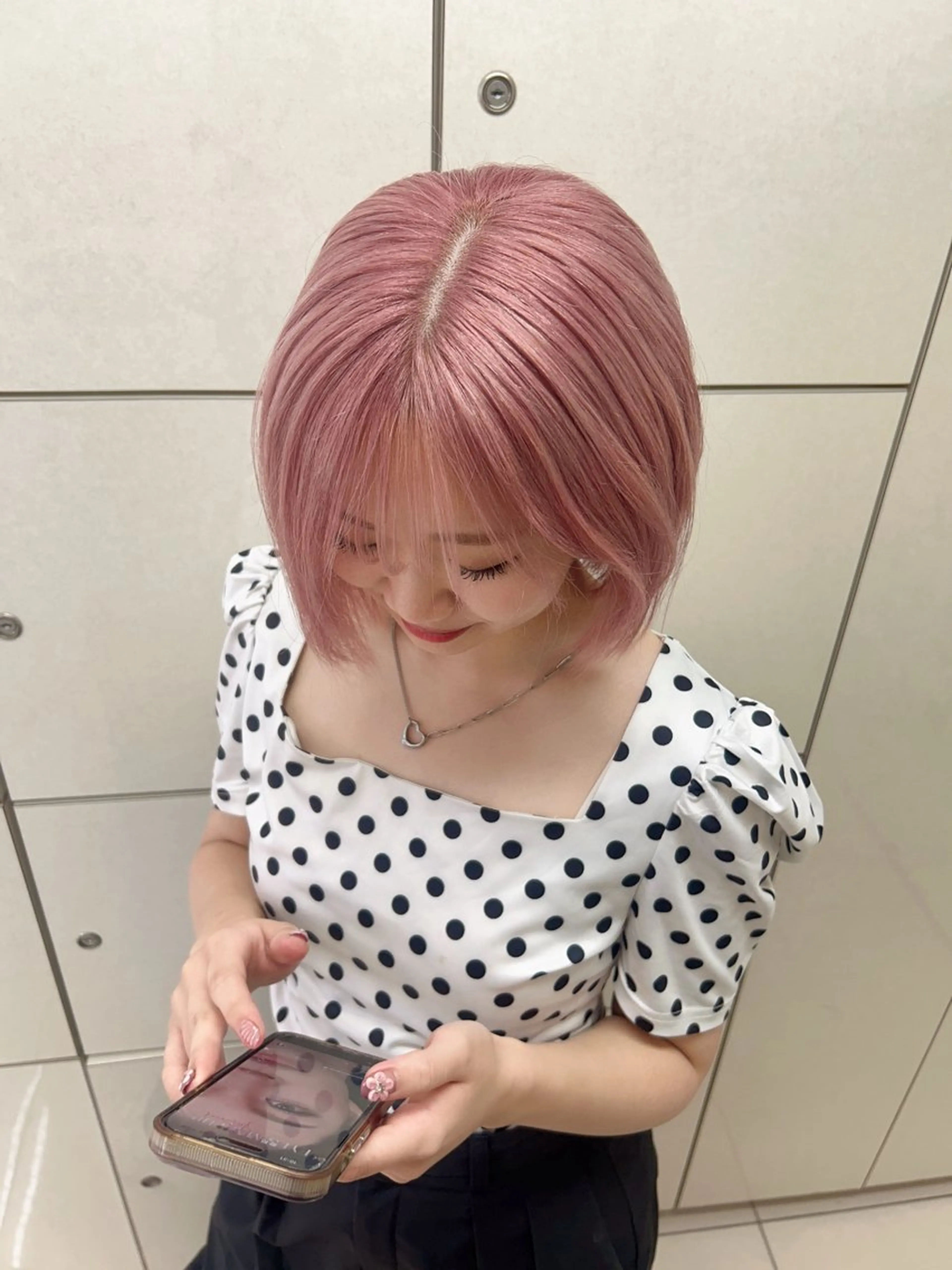 ショート ヘアカラー トリートメント ここな/マツパ🌼 /暖色カラー🧡のマツエク・マツパデザイン