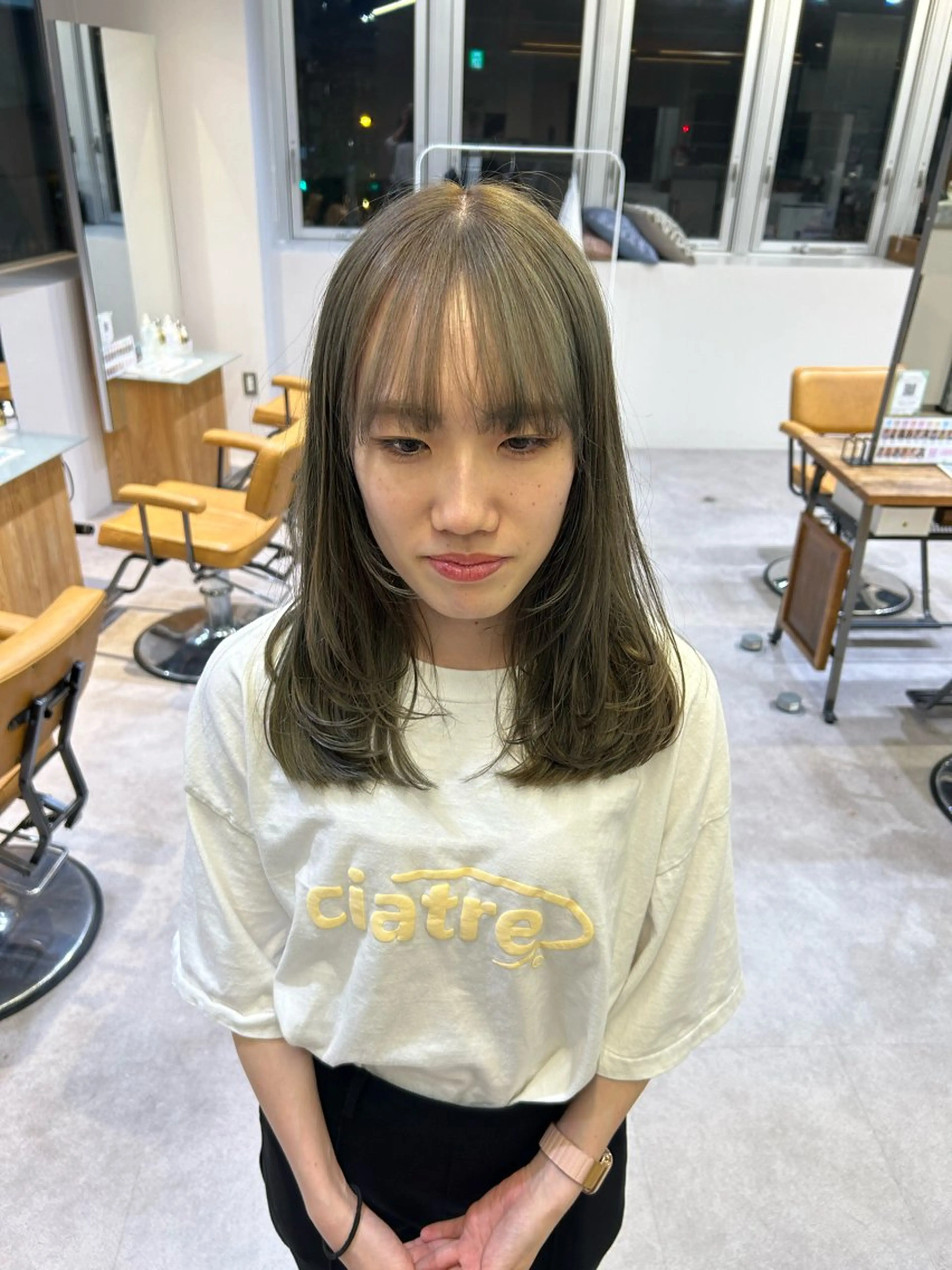セミロング レイヤーカット MASHU chayamachi店所属・【梅田美容室】 似合わせカット サヤのヘアスタイル