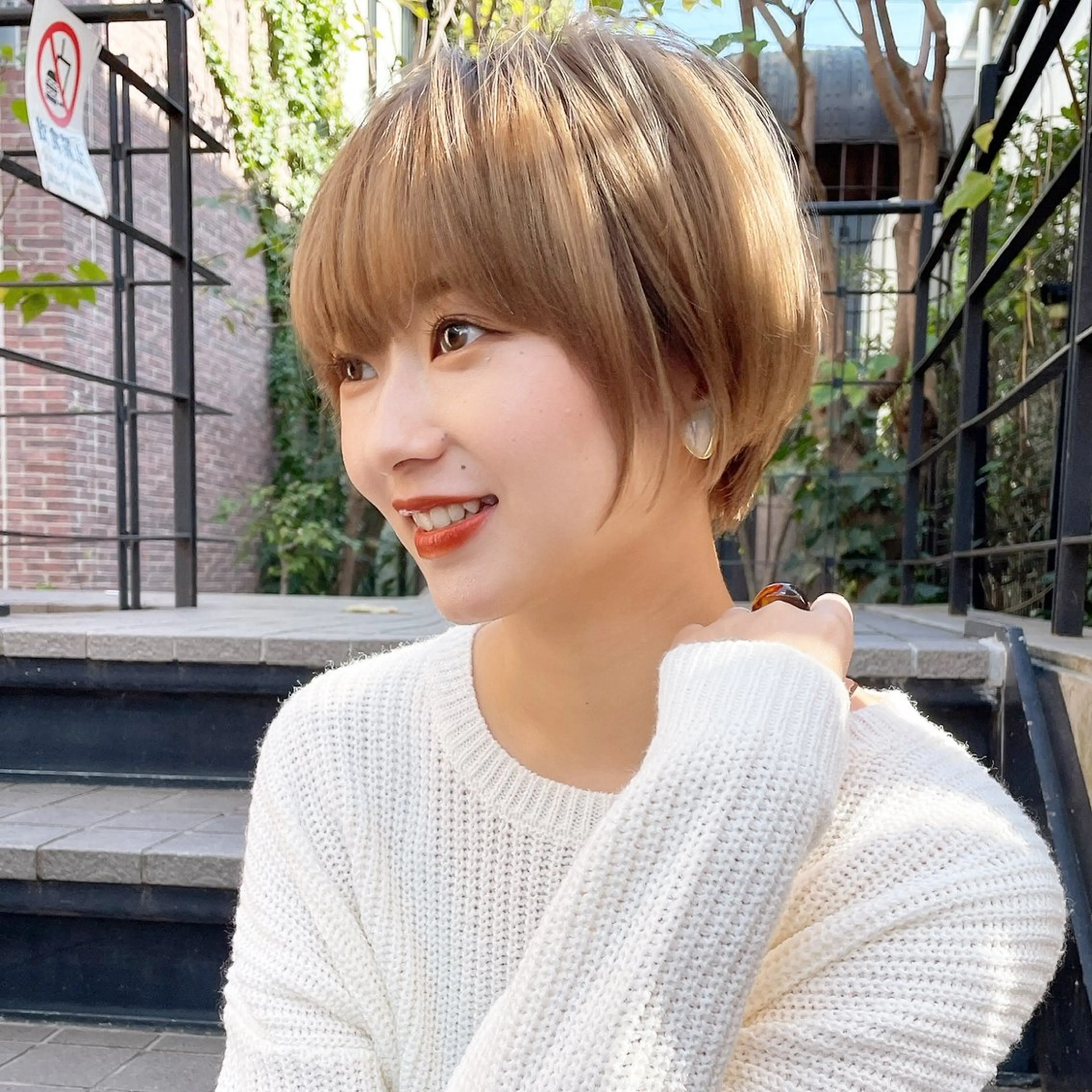 ショート カラー カット ヘアカラー トリートメント 韓国ヘア/髪質改善 /Harunaのヘアスタイル