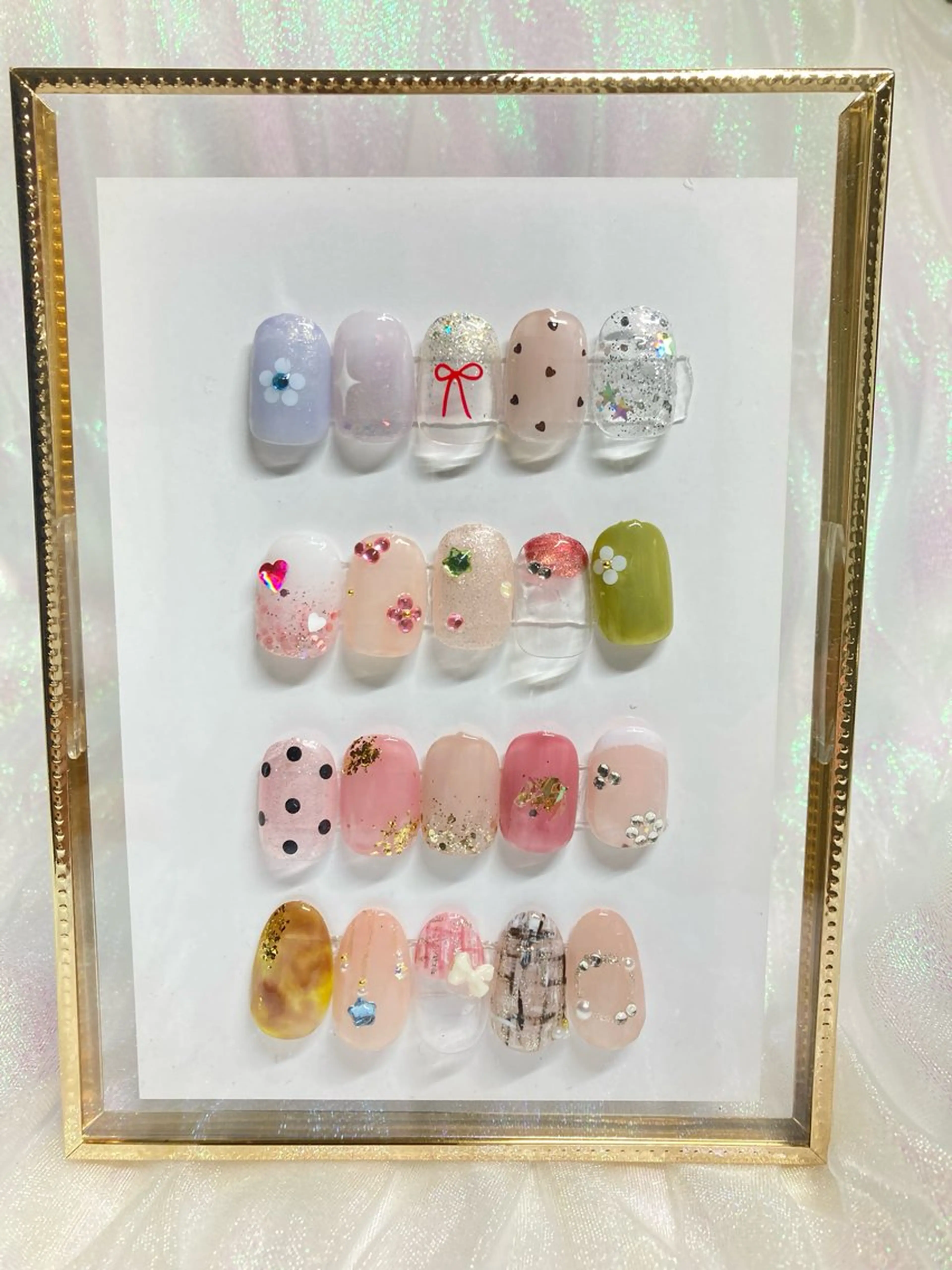 【練習モデル】オフなしワンポイントネイルの写真