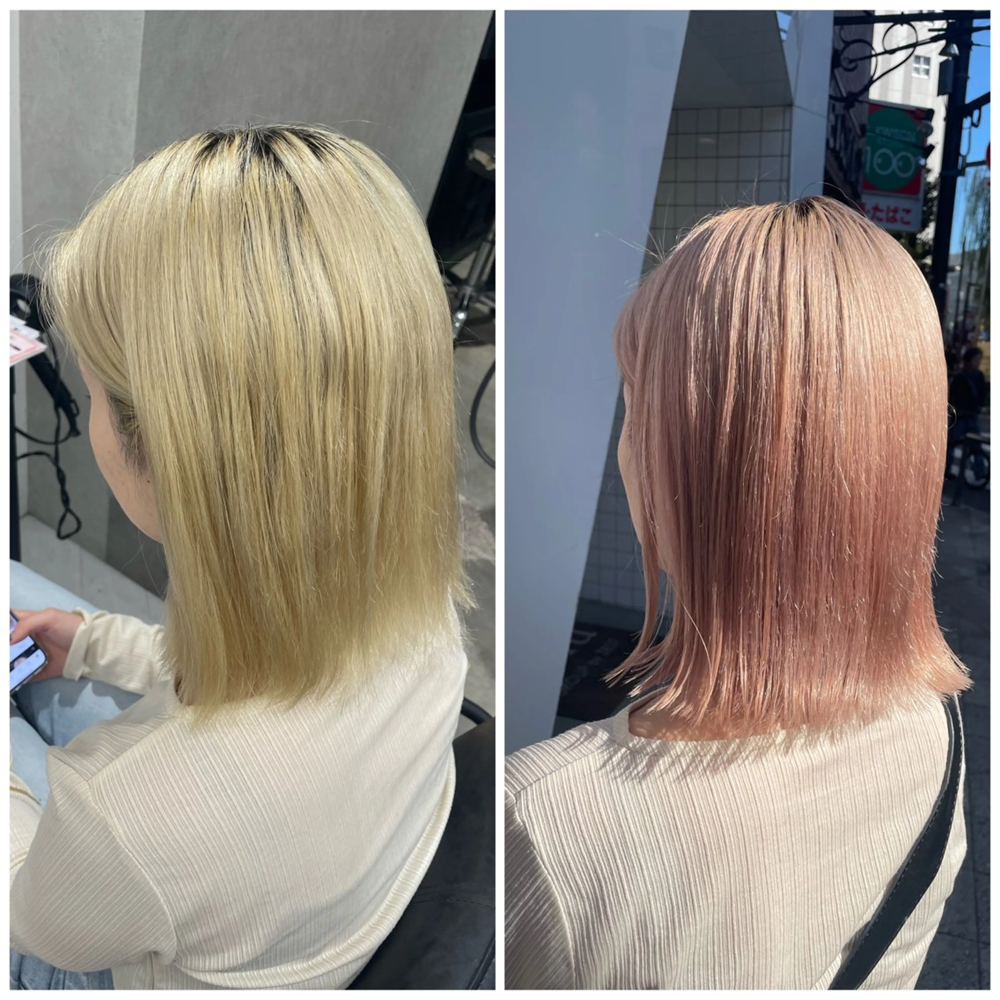 セミロング カラー メンズ ヘアカラー ハイトーン特化艶髪/ 透明感カラー/なおとのヘアスタイル