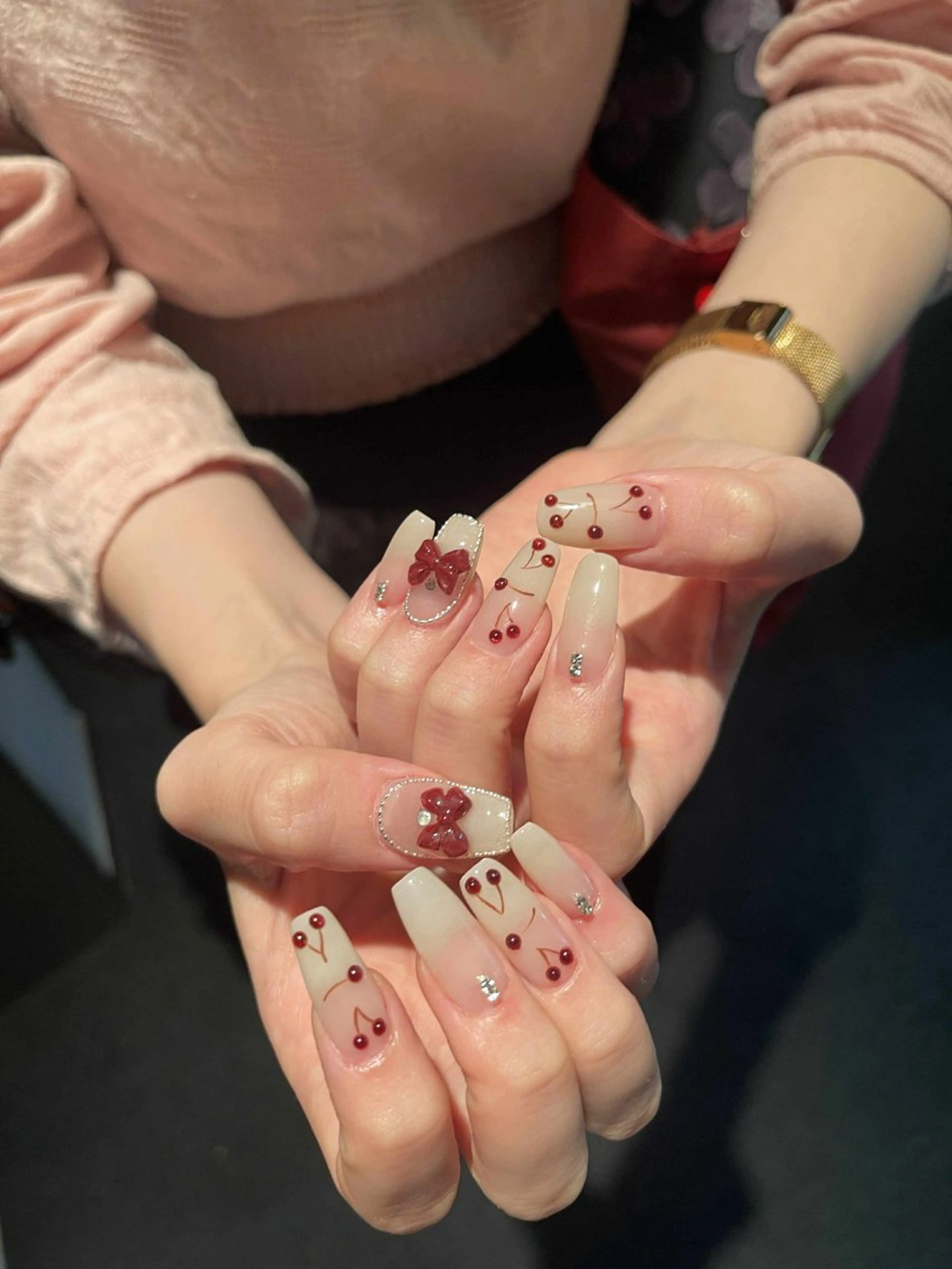 (チップ10本長さ出し)持ち込みデザインつけ放題の写真