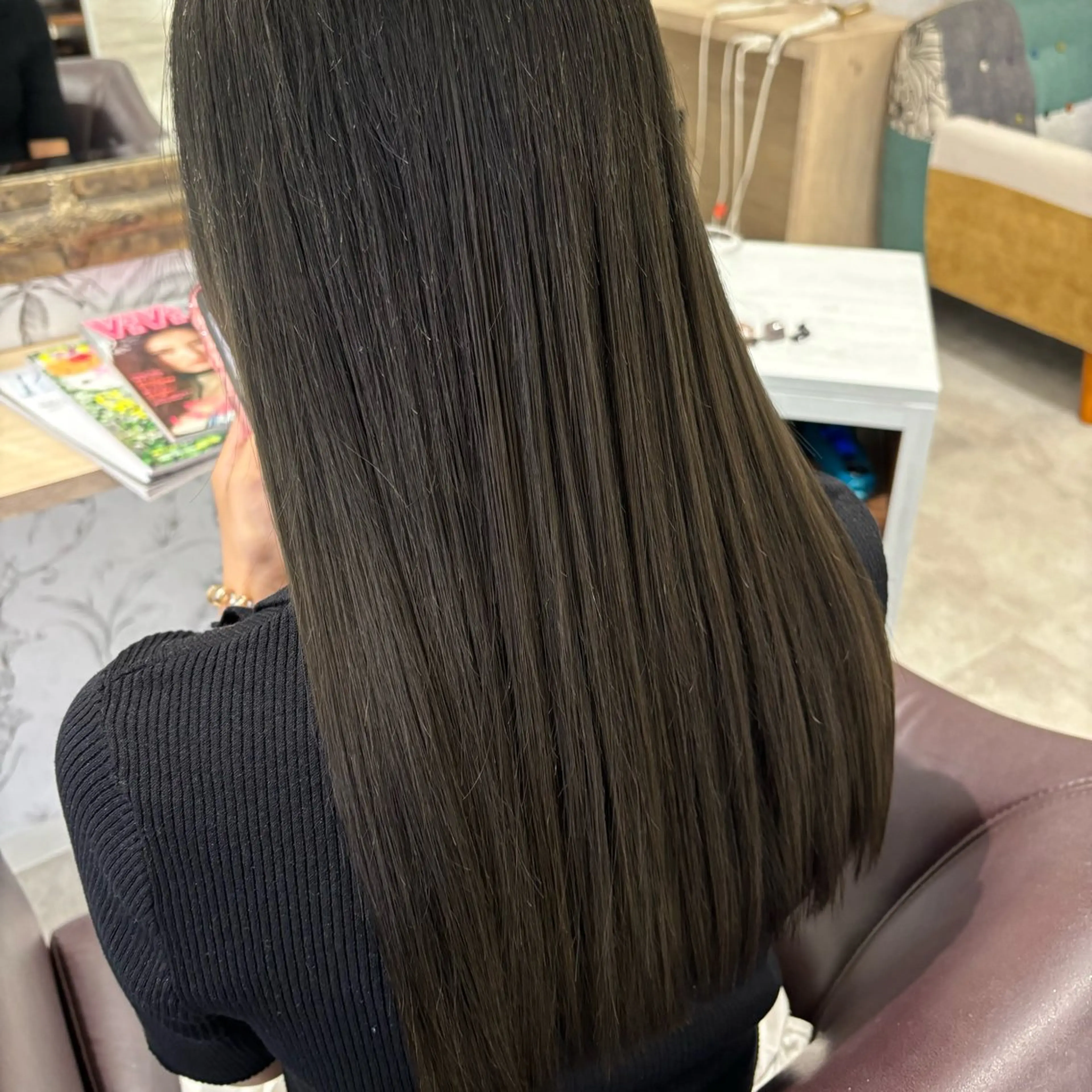 ロング カラー カット ヘアカラー ブリーチ無しダブル カラー / LINAのヘアスタイル