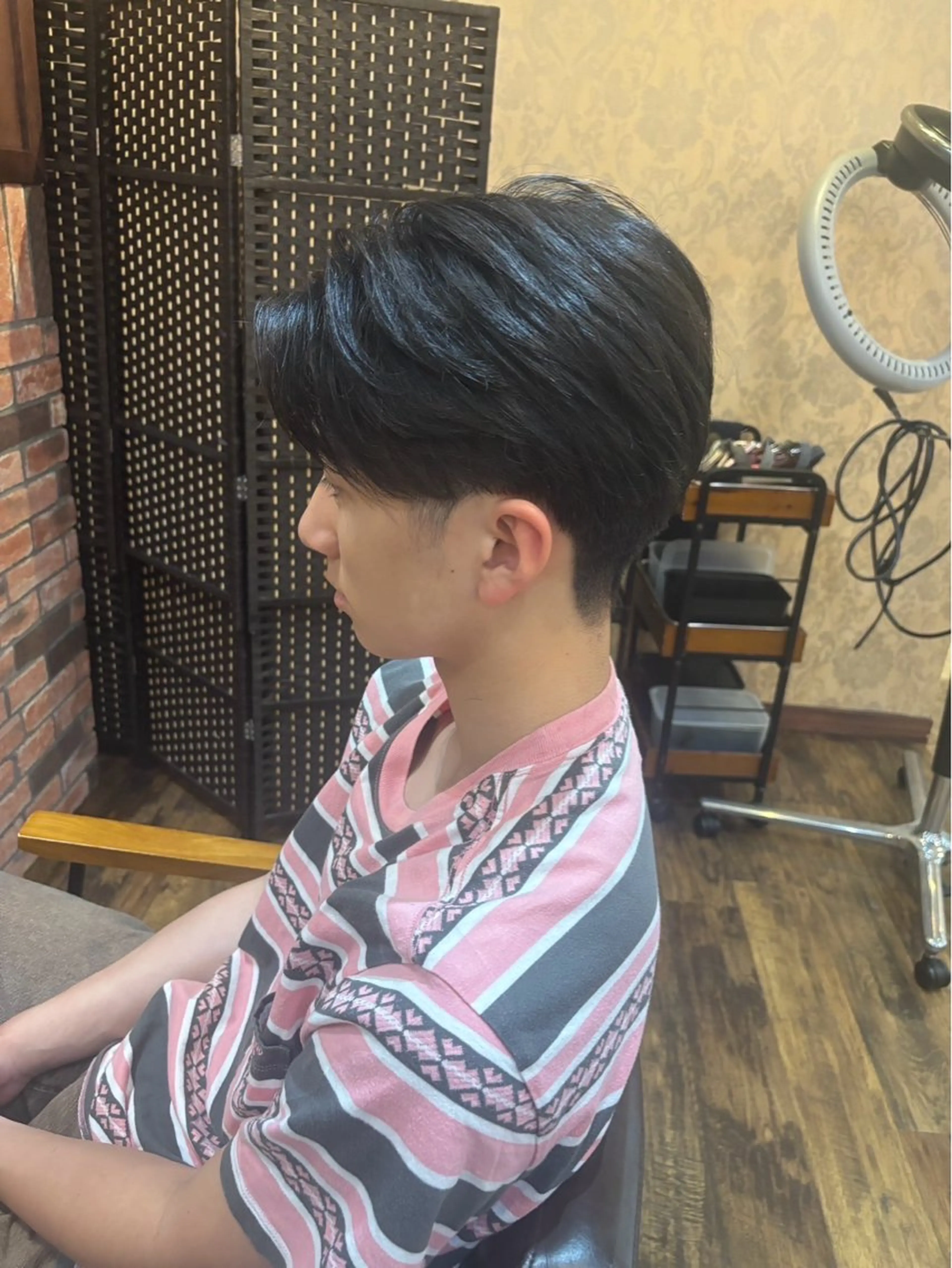 メンズ センターパート カット Ciel  八王子 菅野のヘアスタイル