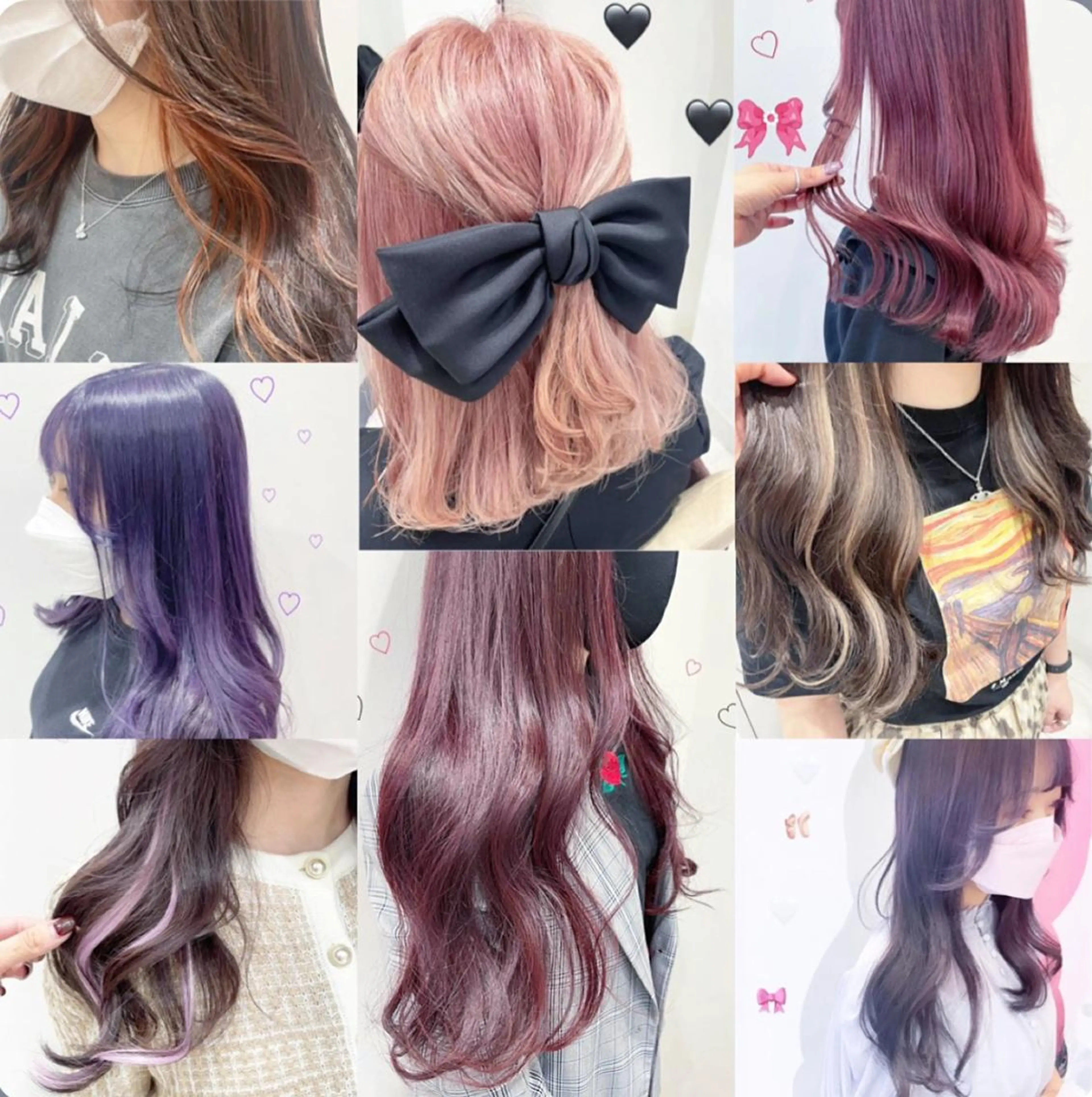 ミディアム カラー シールエクステ ラベンダーカラー ピンクカラー エクステ カット ヘアカラー トリートメント EMANON新宿東口所属・新宿駅近♡ ♡個室♡三都季🌜のヘアスタイル